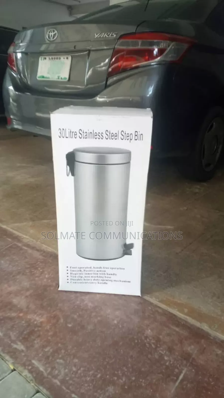 30 Litres Quality Stainless Steel Trash Bin