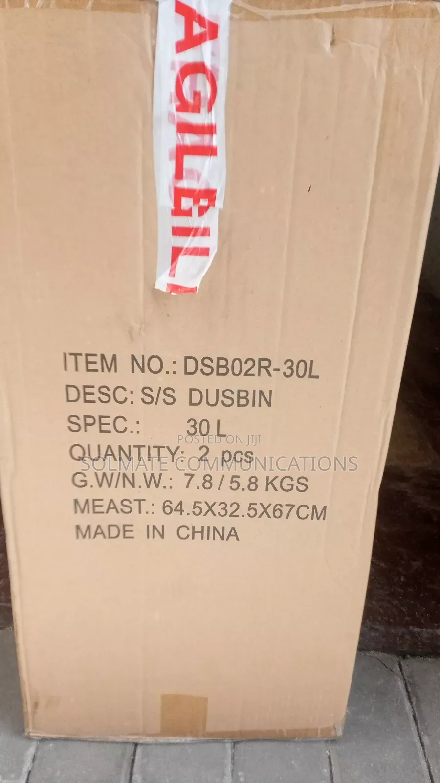 30 Litres Quality Stainless Steel Trash Bin