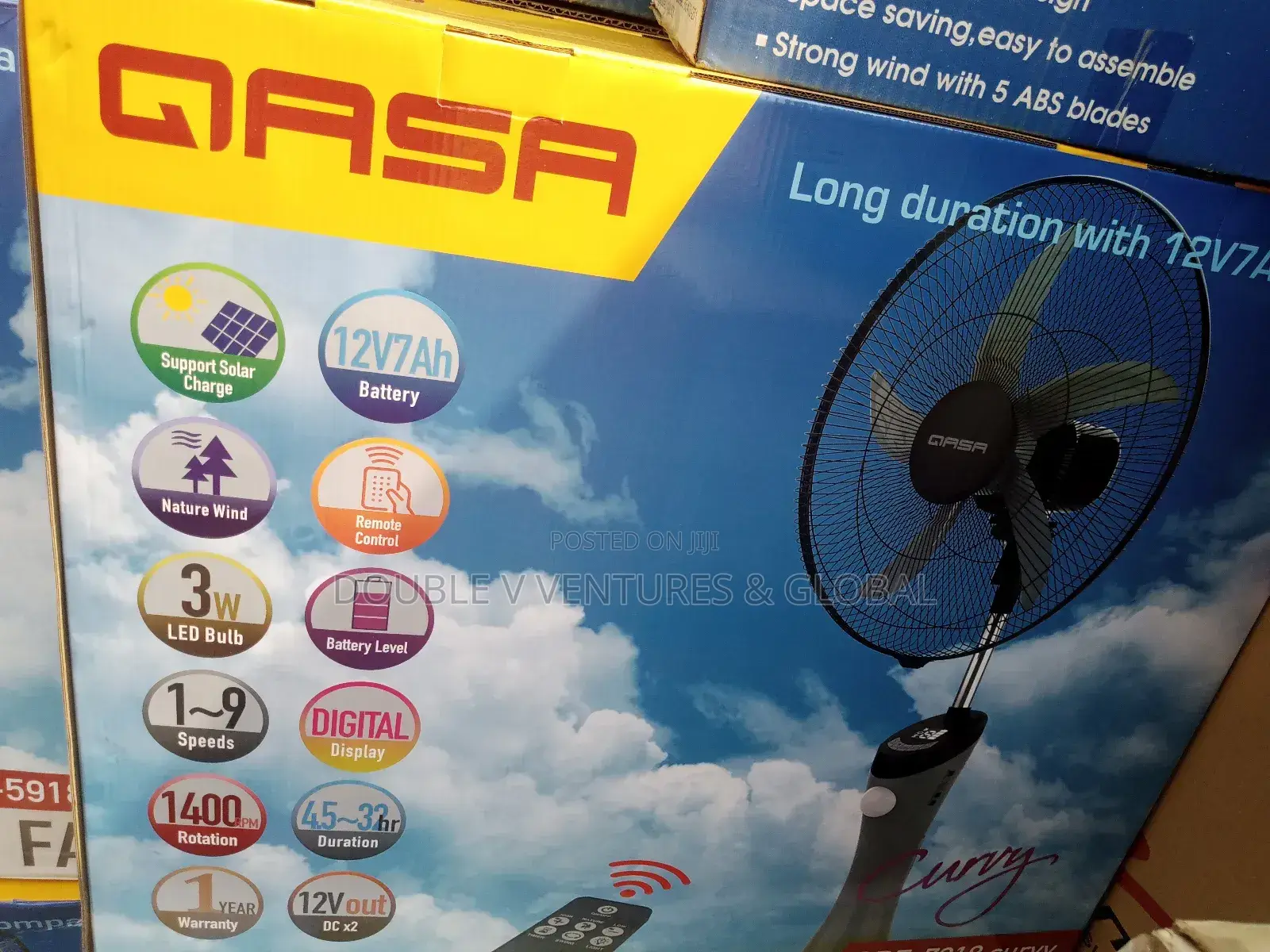 Qasa Rechargeable Fan