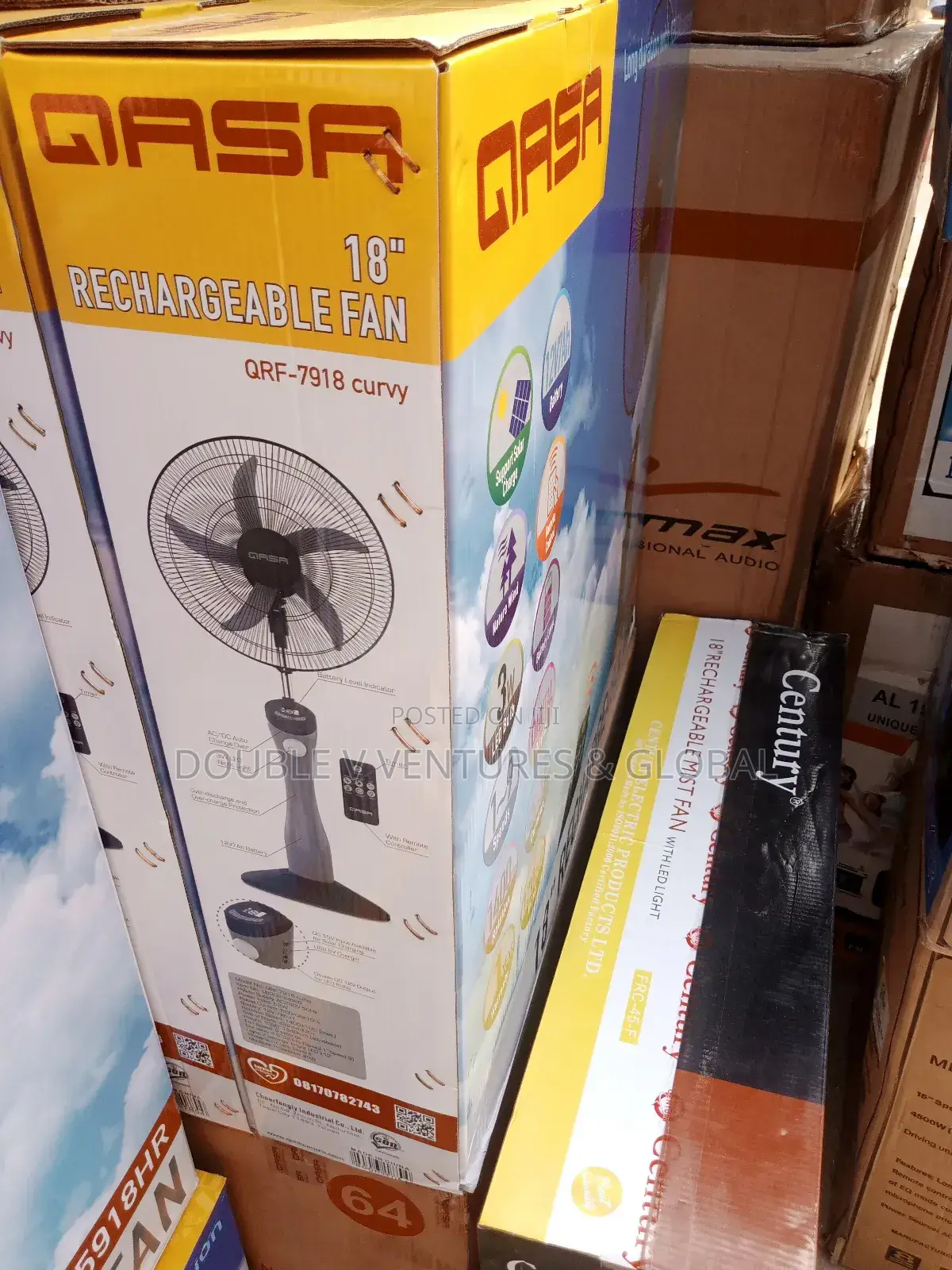 Qasa Rechargeable Fan