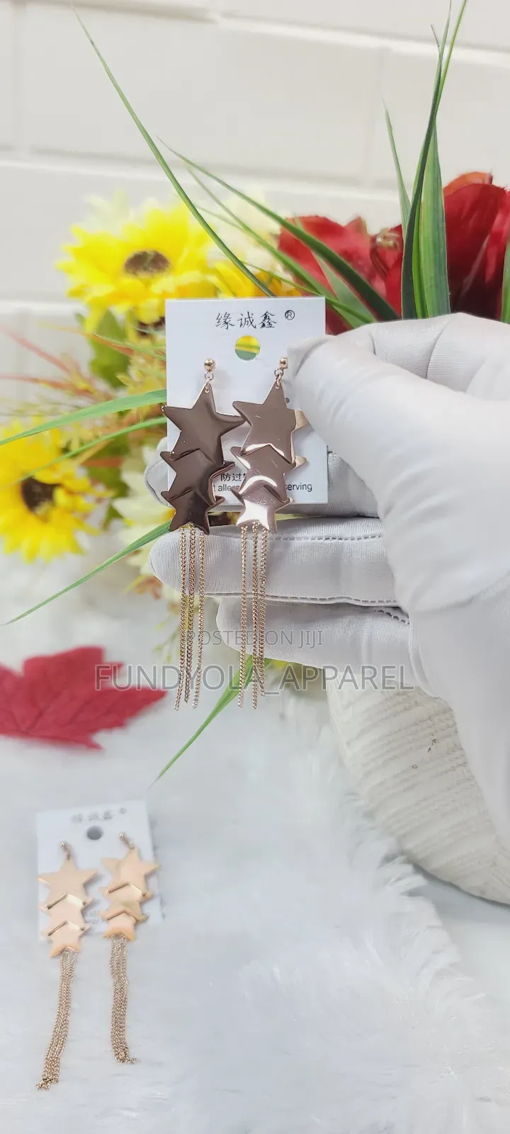 Star Tassle Earrings