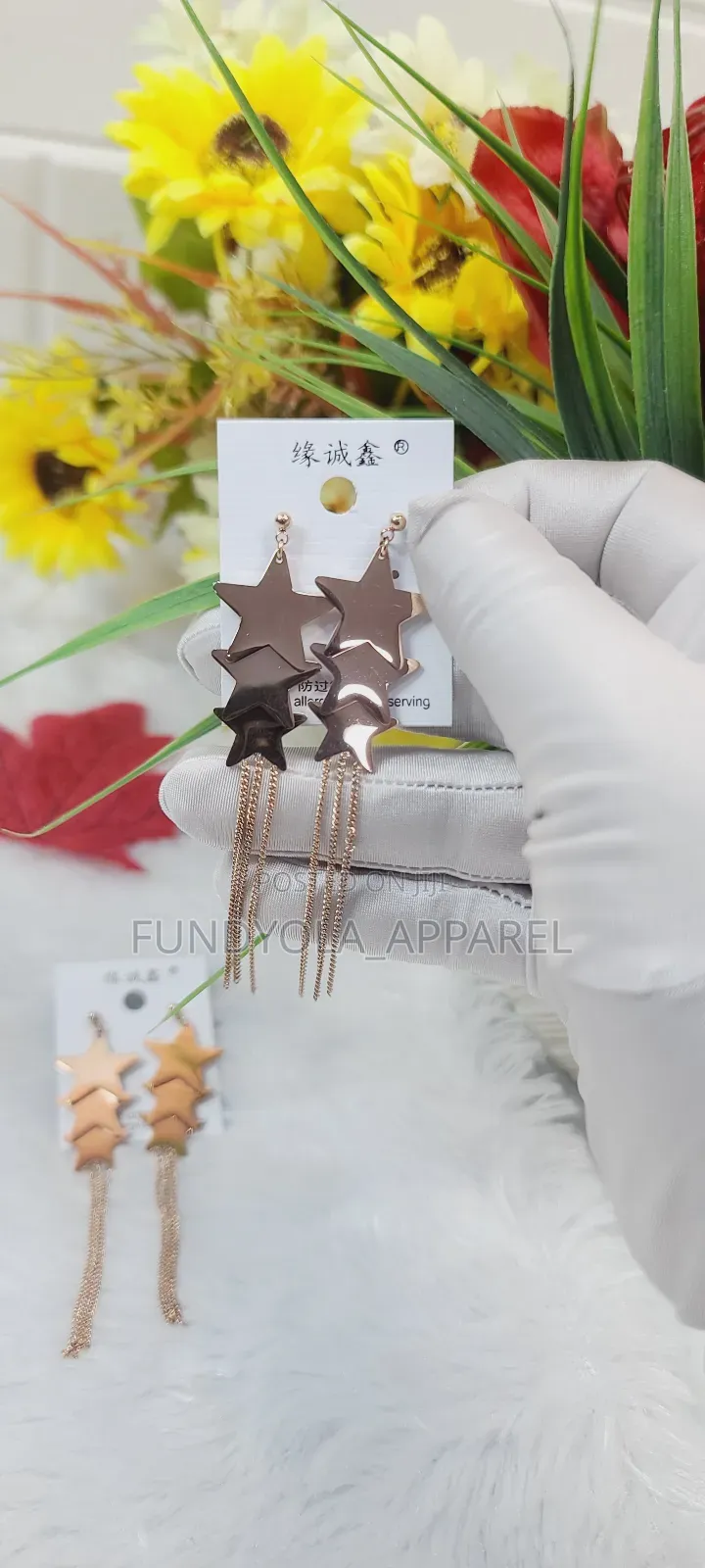 Star Tassle Earrings