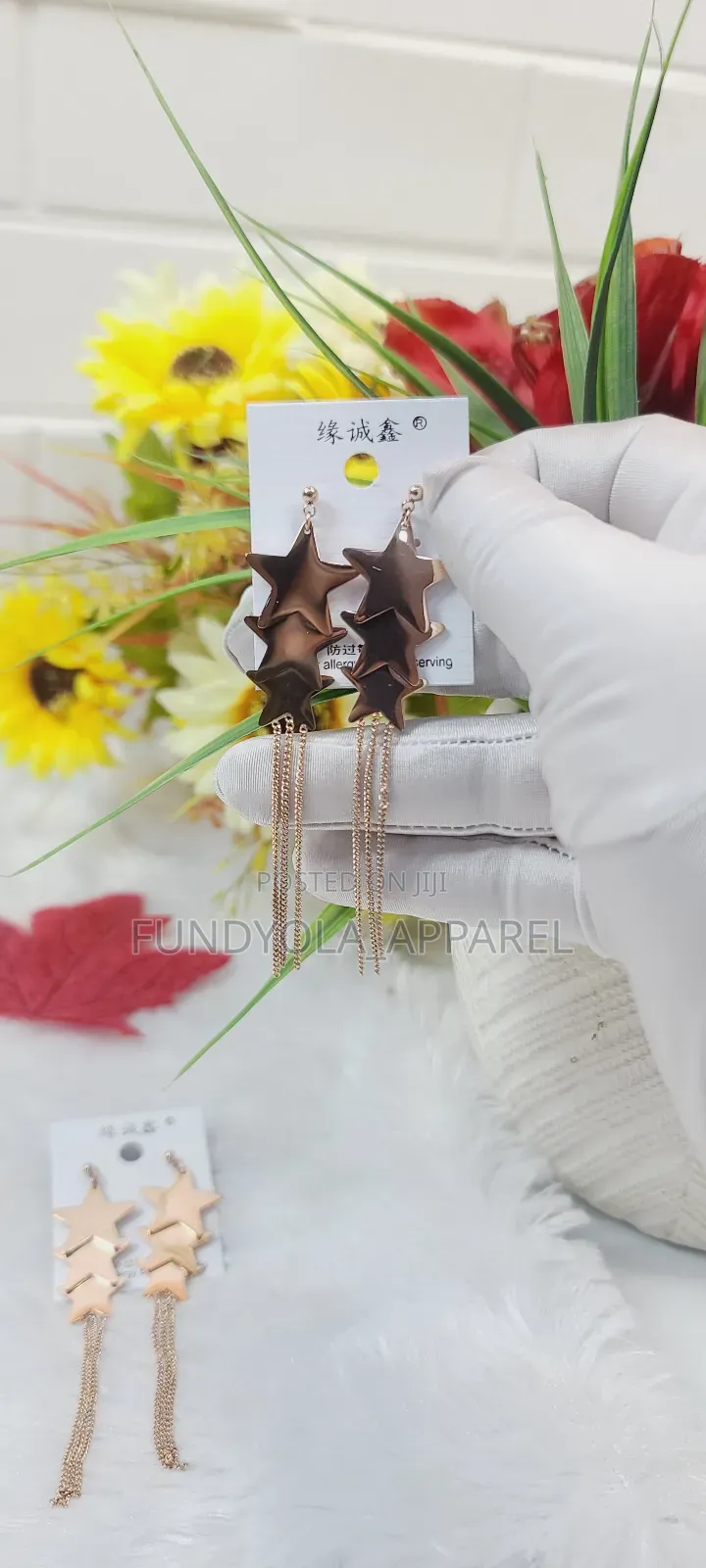 Star Tassle Earrings