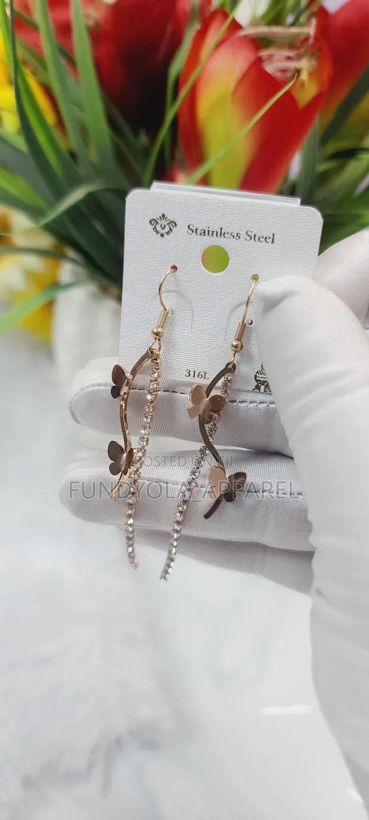 Tassle Style Butterfly Earrings