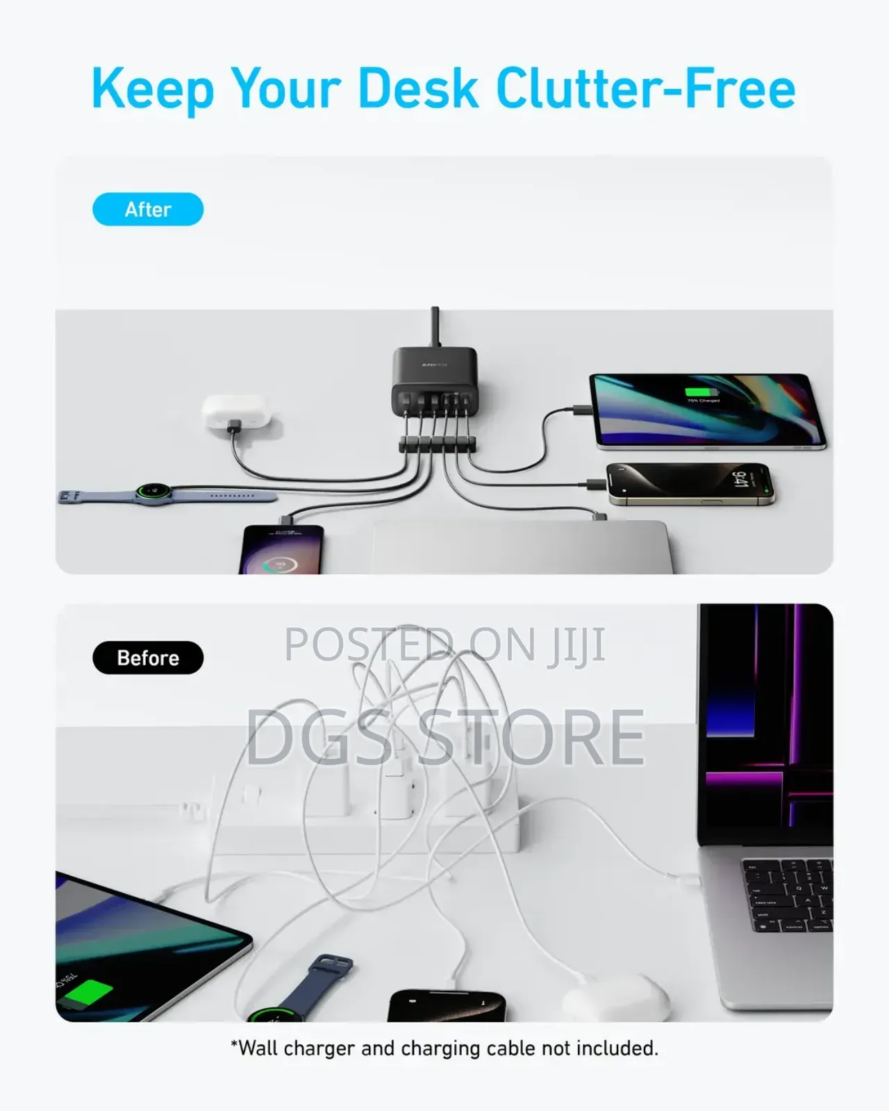 Anker 6 Port Multi Device Fast Charging 112w ,6 Port GAN