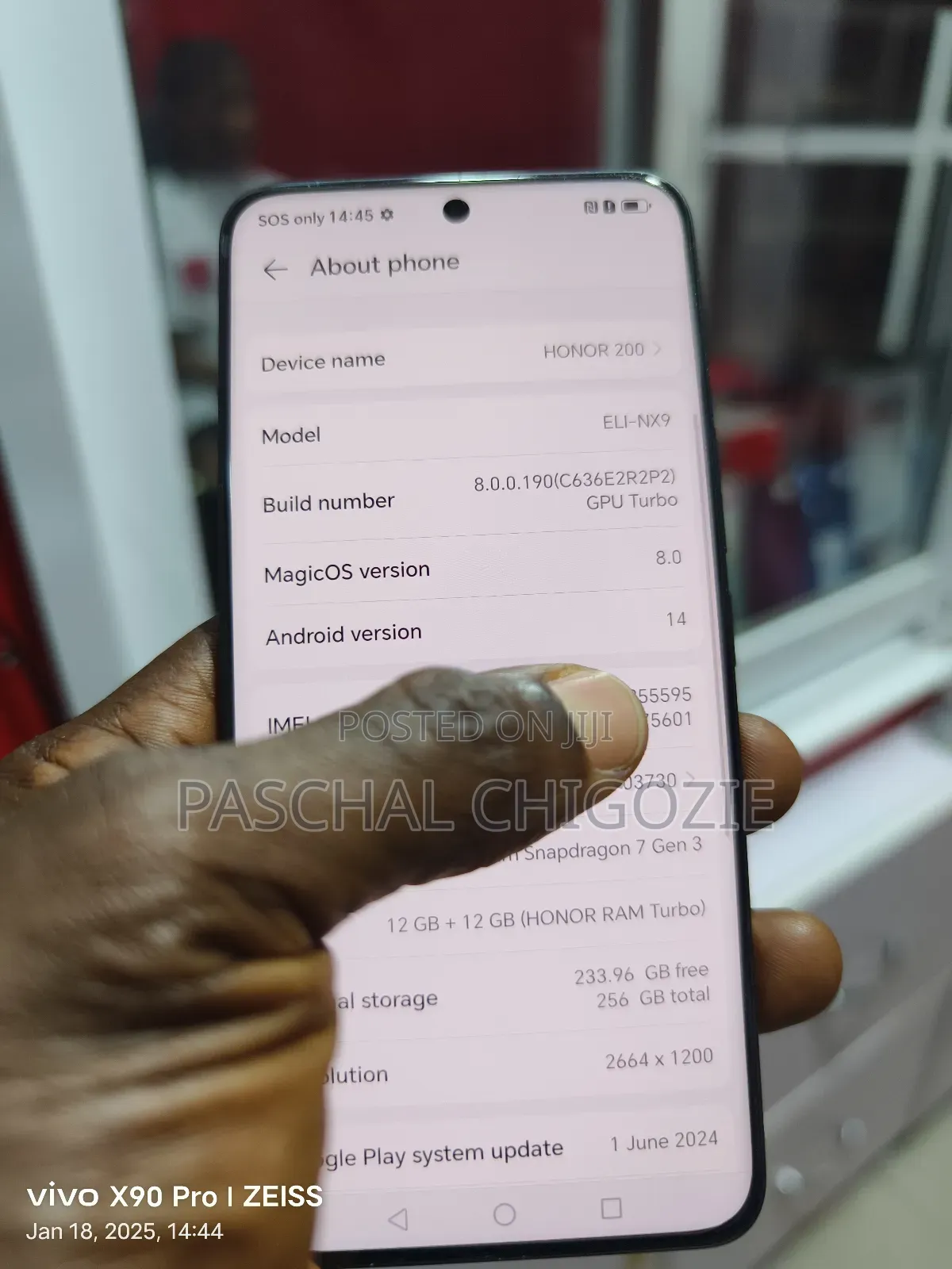 New Honor 200 Lite 12 GB Black