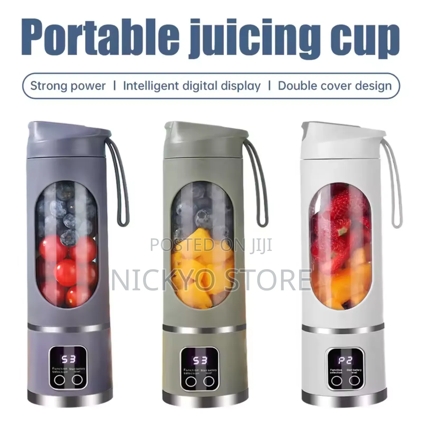 Portable Electric Juicer Bottle (Rechargeable Blender Cup)