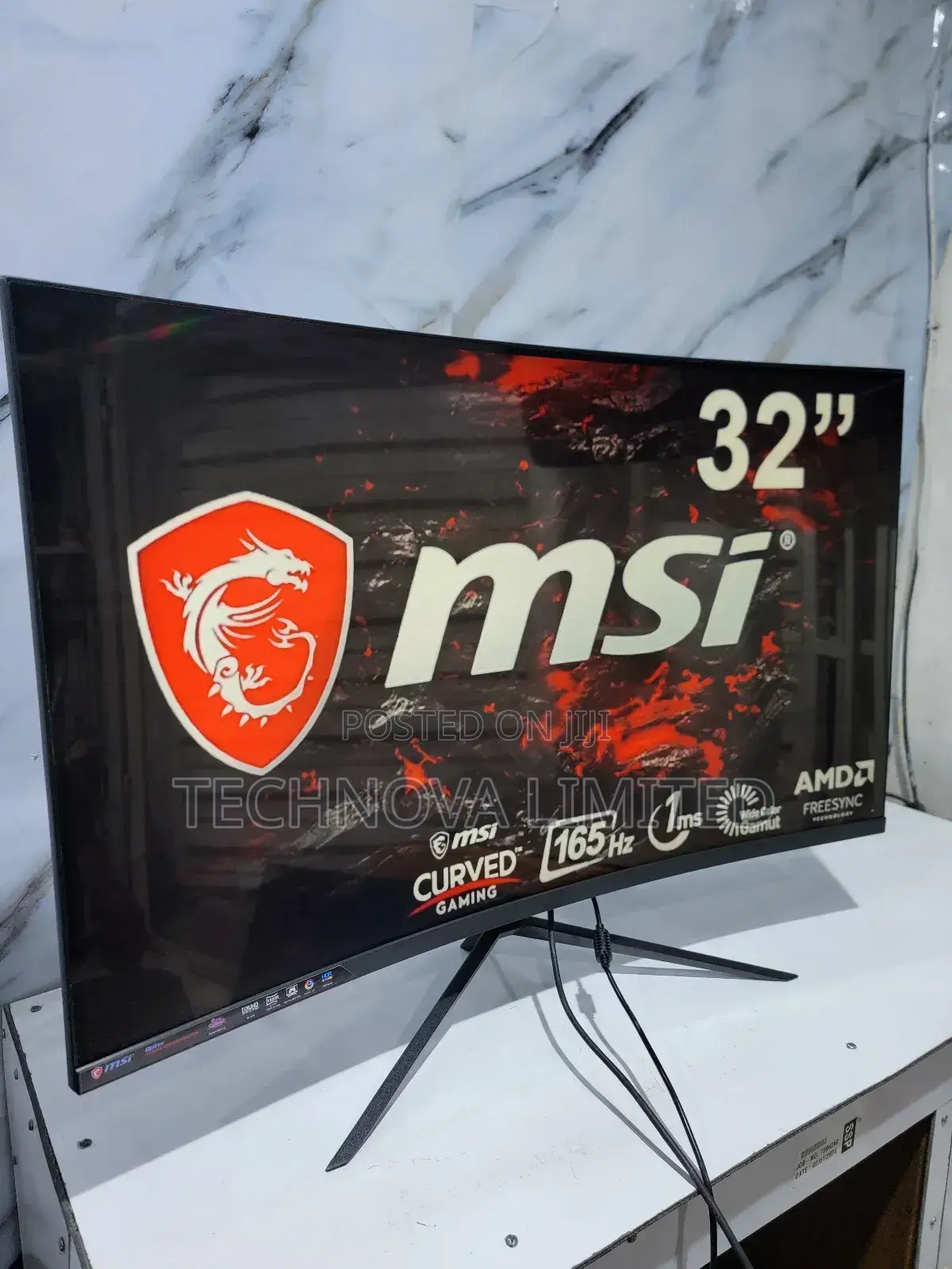 MSI Optix AG32CQ Curved Gaming Monitor 31.5 Inch, WQHD,165HZ