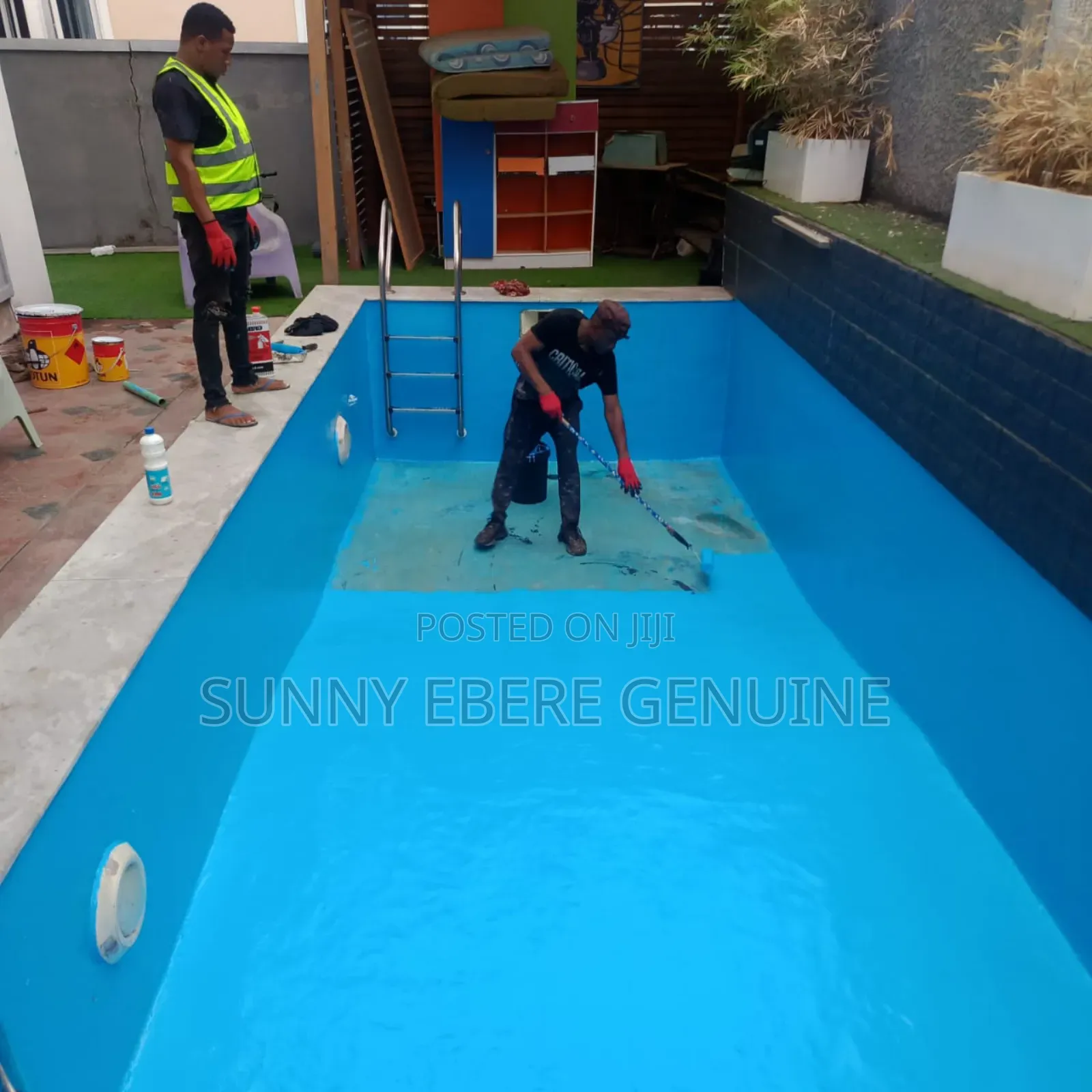 Epoxy Polyurethane Swimming Pool Painting