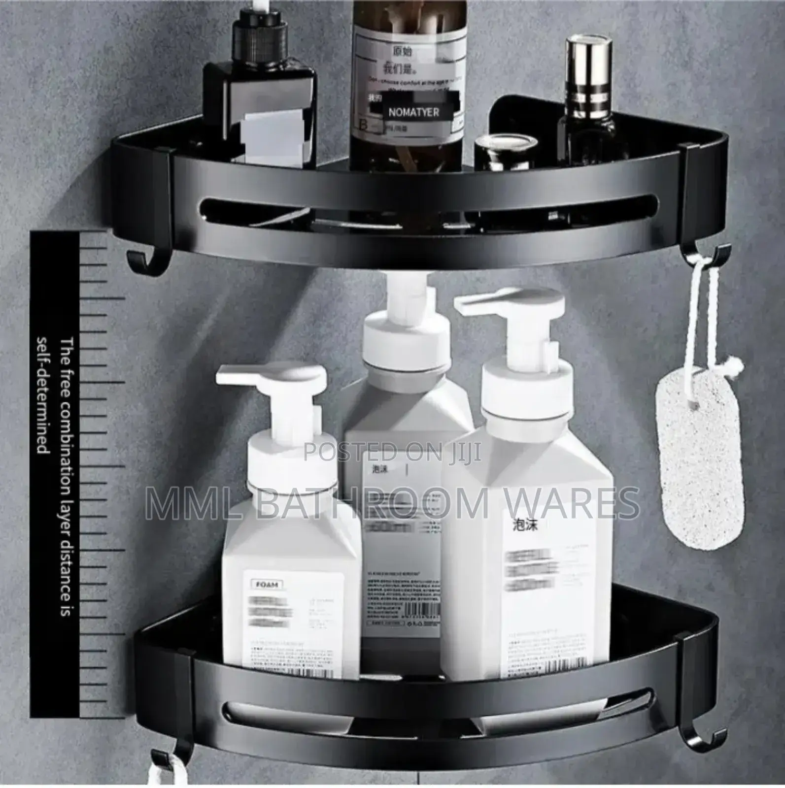 Hotel Modern Matte Black Toilet Bathroom Accessories Set