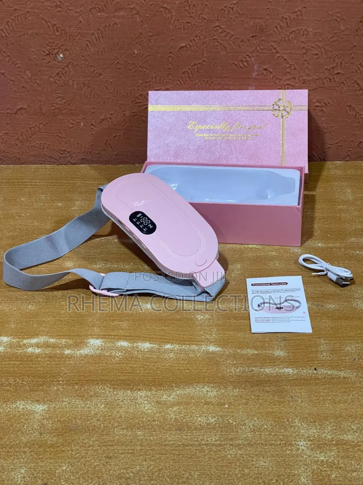 Rechargeable Menstruation Cramp Heating Vibrating Massager