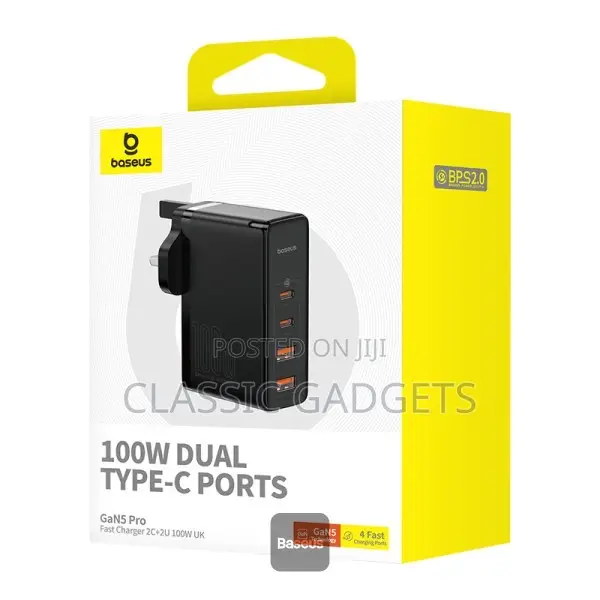 Baseus Gan5 Pro 100W 4 Port Fast Charger