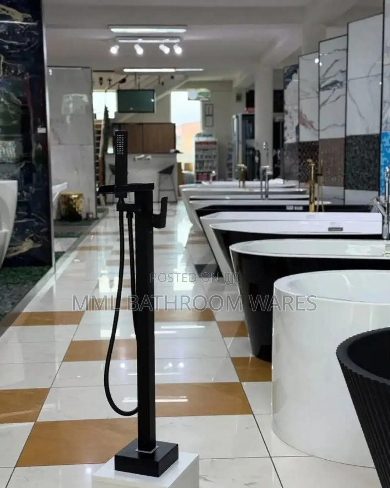 Freestanding Waterfall Bathtub Mixer