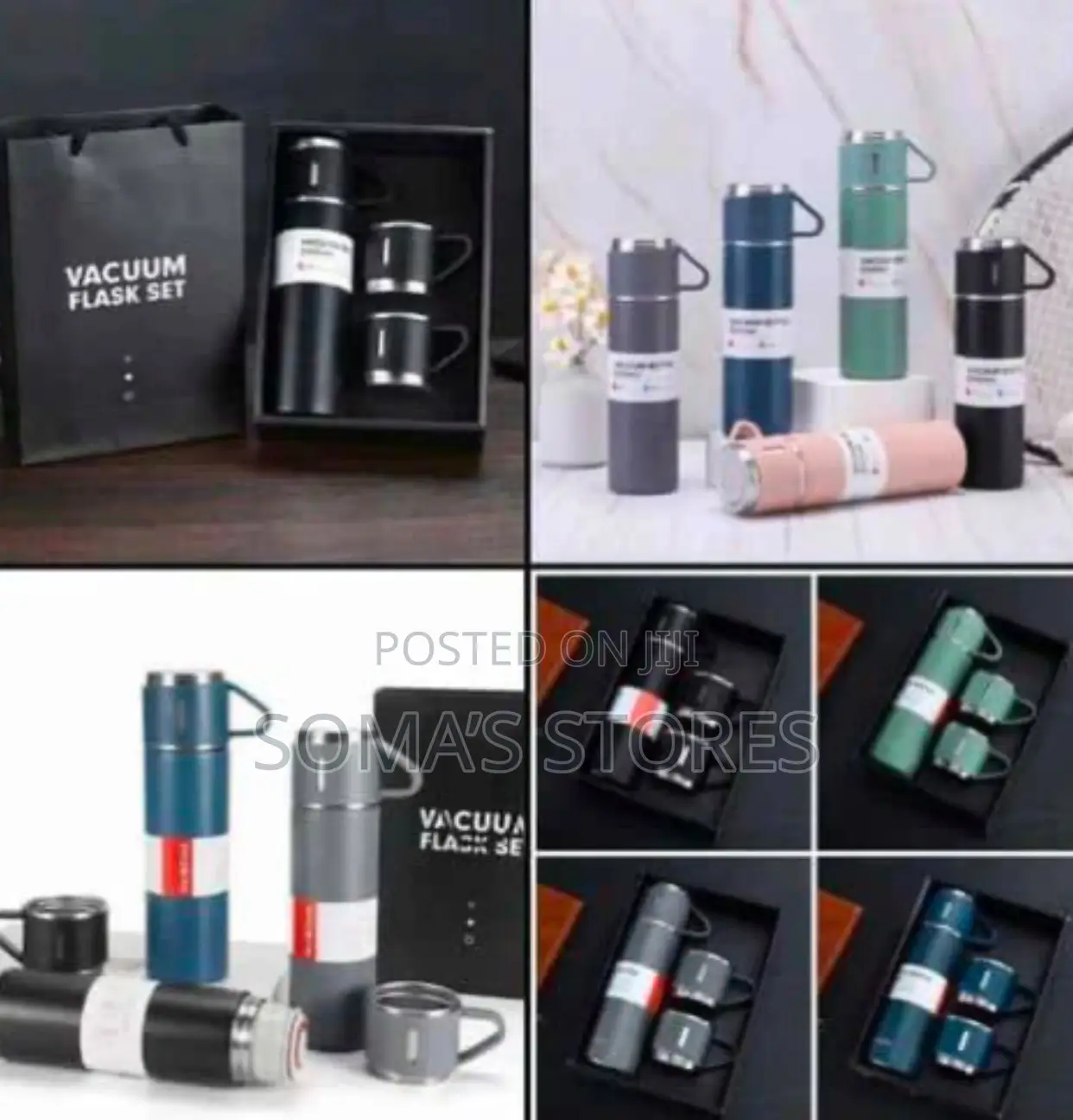 Vaccum Flask Gift Set With Two Cups
