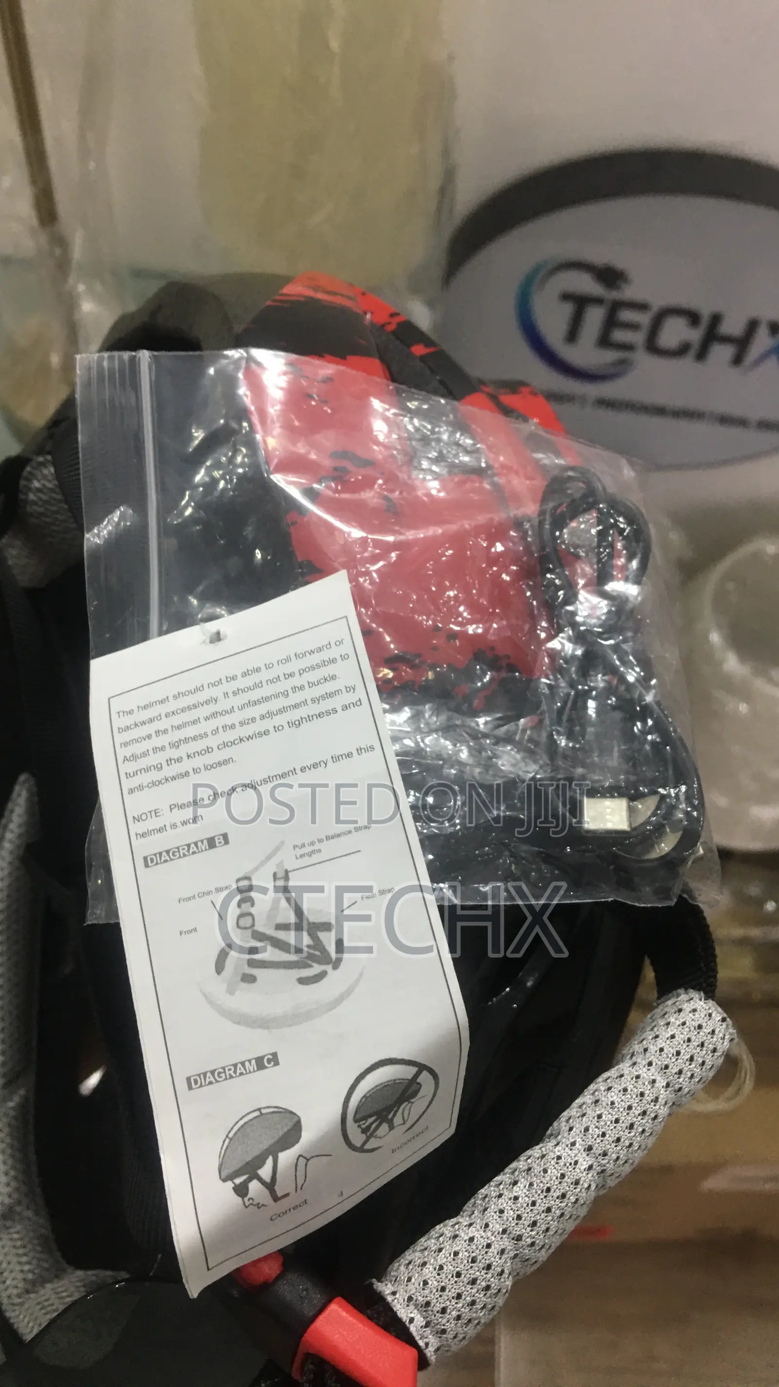 Professional Bike Helmet With Backlight Size 58-62cm