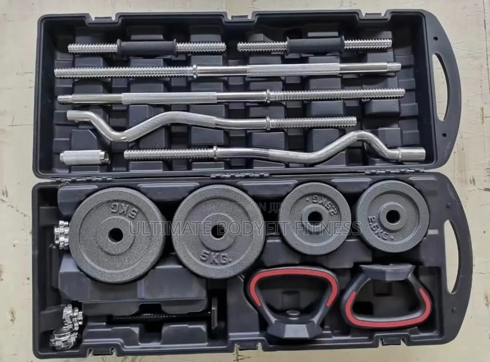 Brand New 55kg Adjustable Case Dumbbell