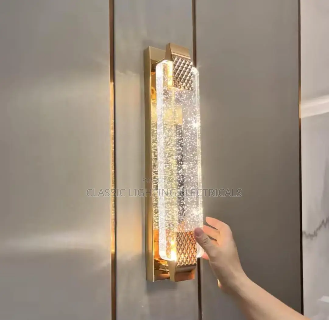 LED Luxury Crystal Bubble Wall Lights Minimalist Living Room