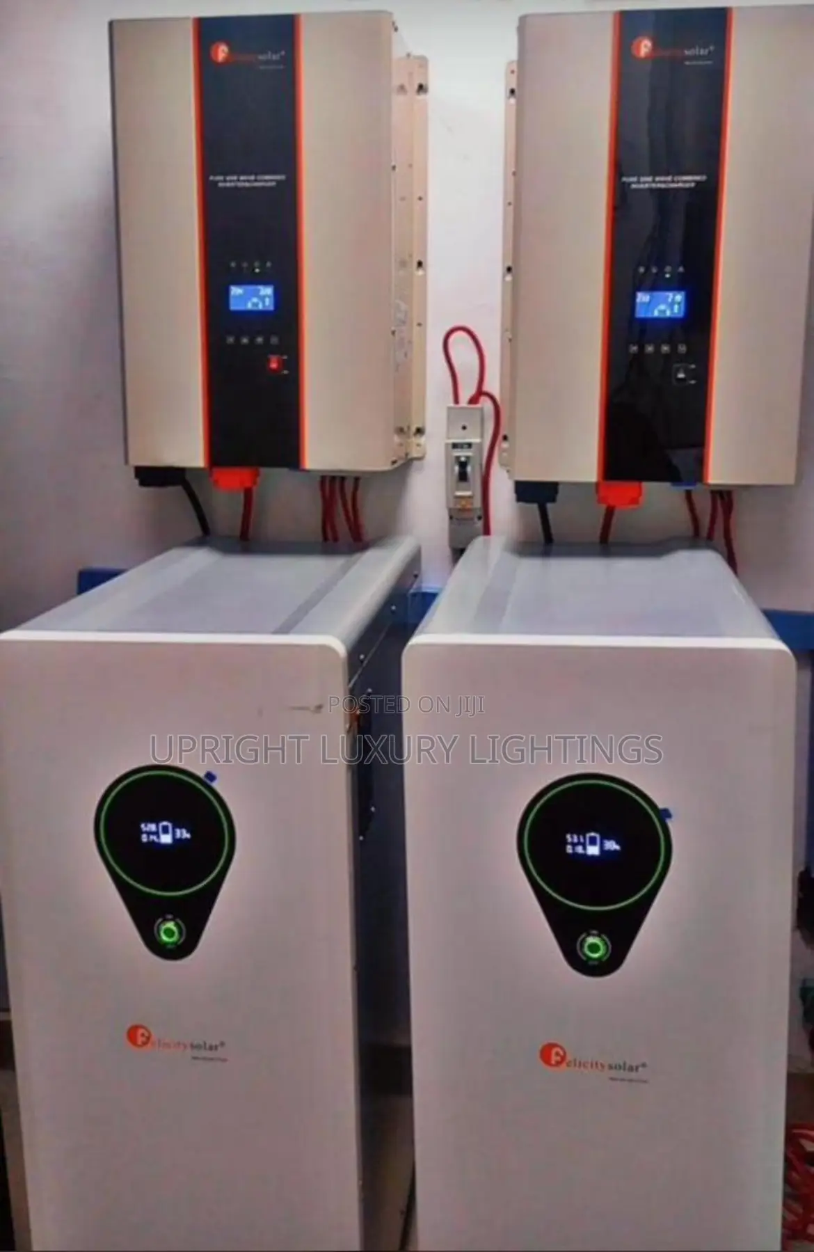 20kva Setup 35kwh Lithium Battery 32pcs of 550watts Panel
