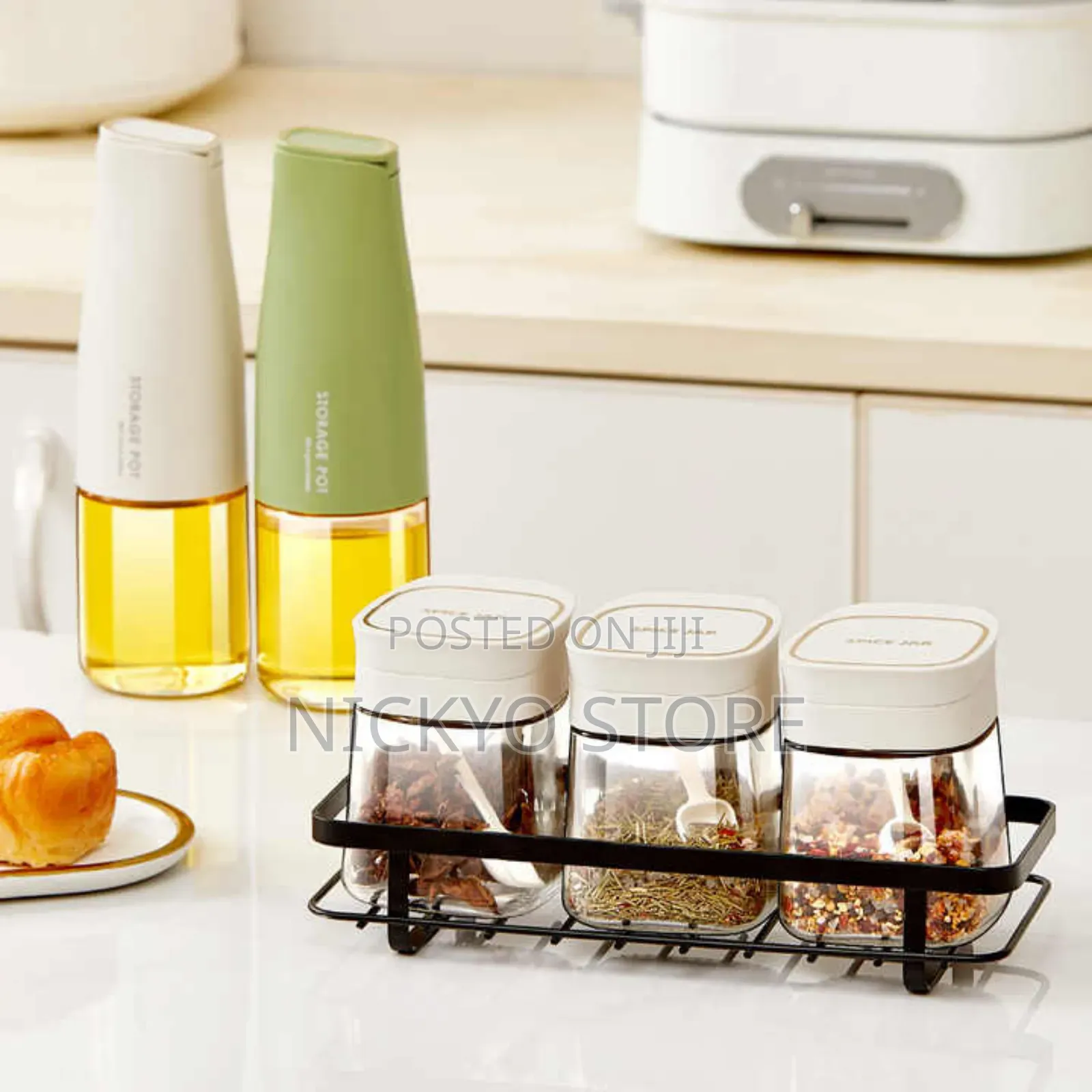 500ml Oil Bottle Tank Automatic Cap