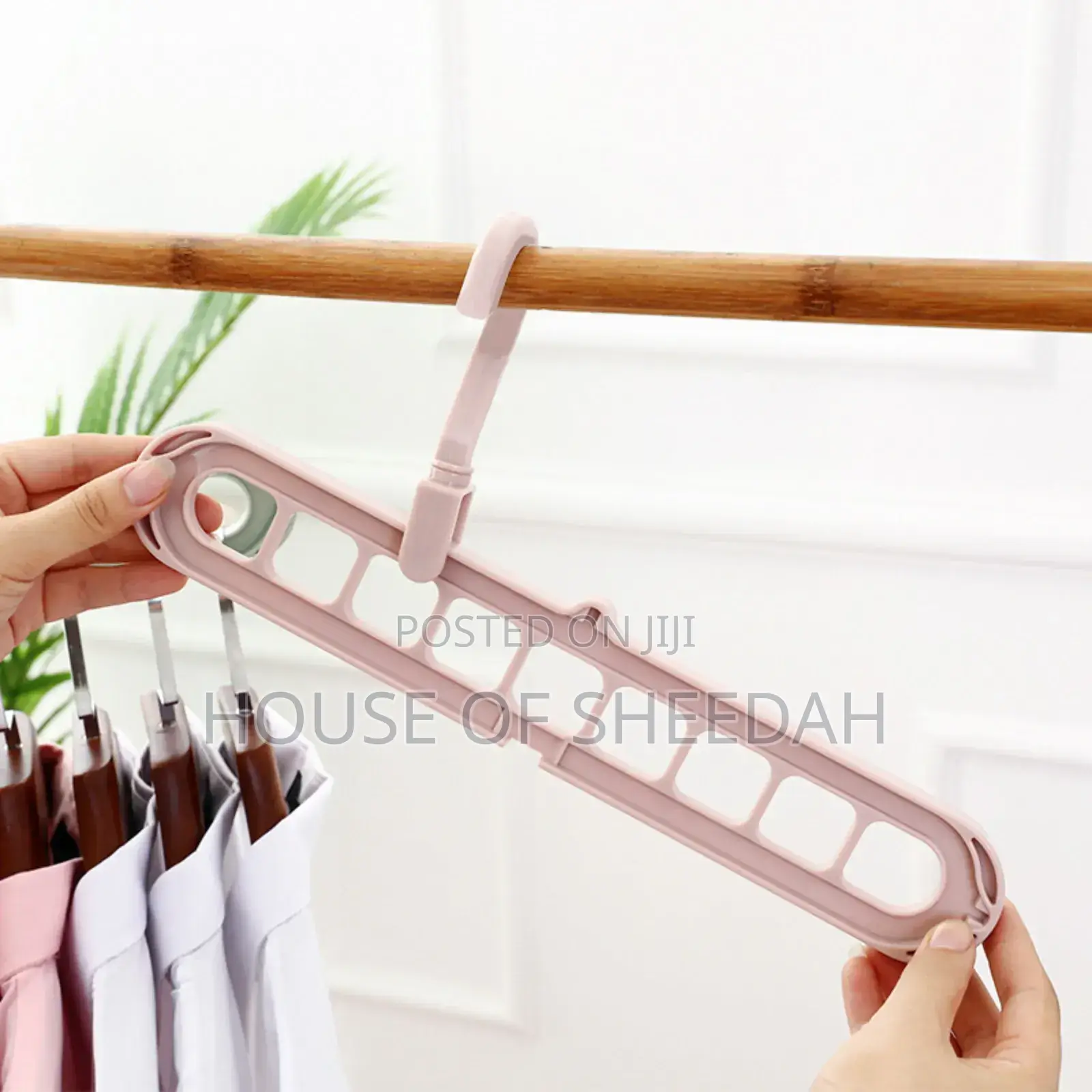 5pcs Space-Saving Nine-Hole Clothes Hanger
