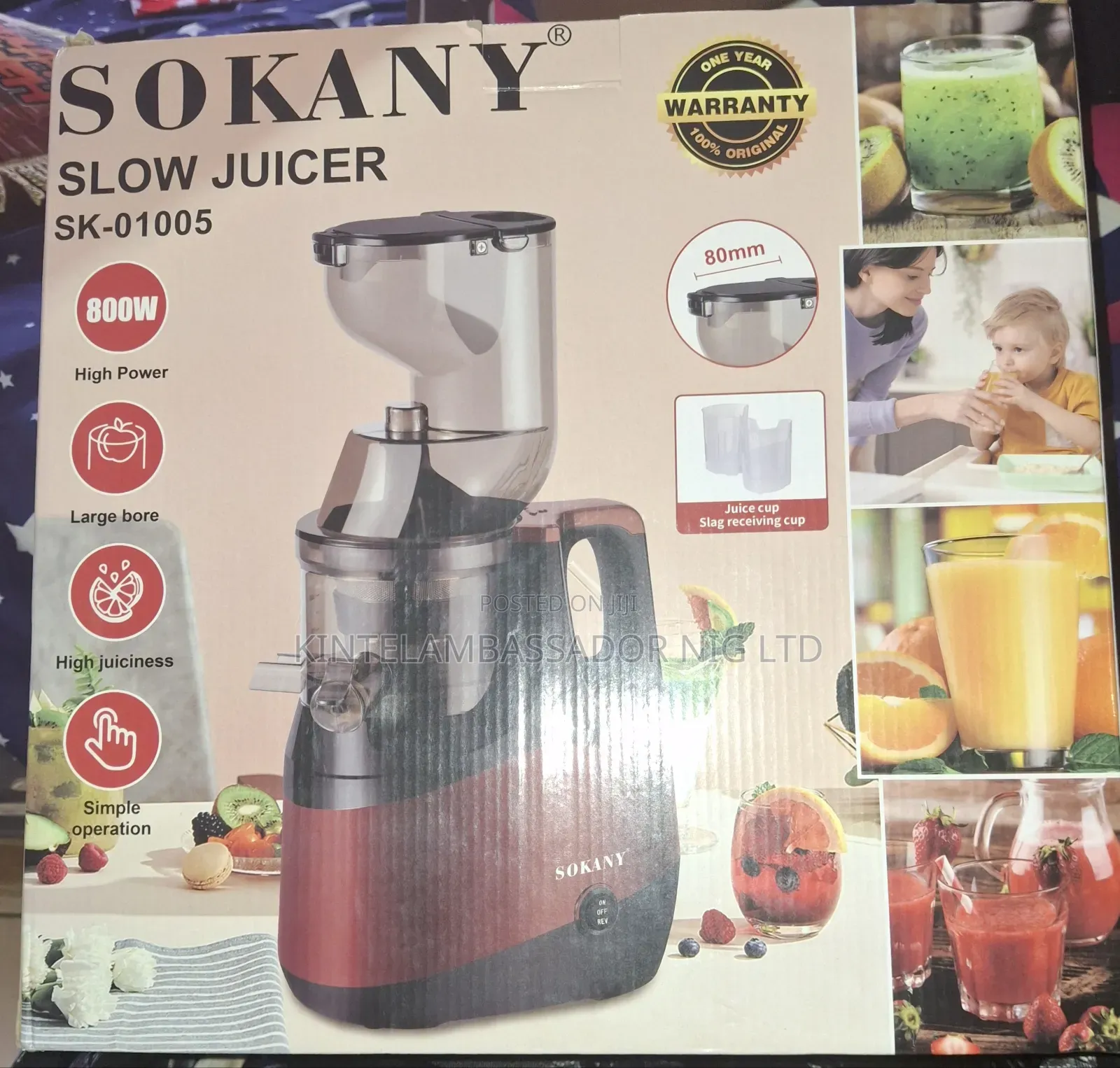 Sokany Slow Juicer 800watt