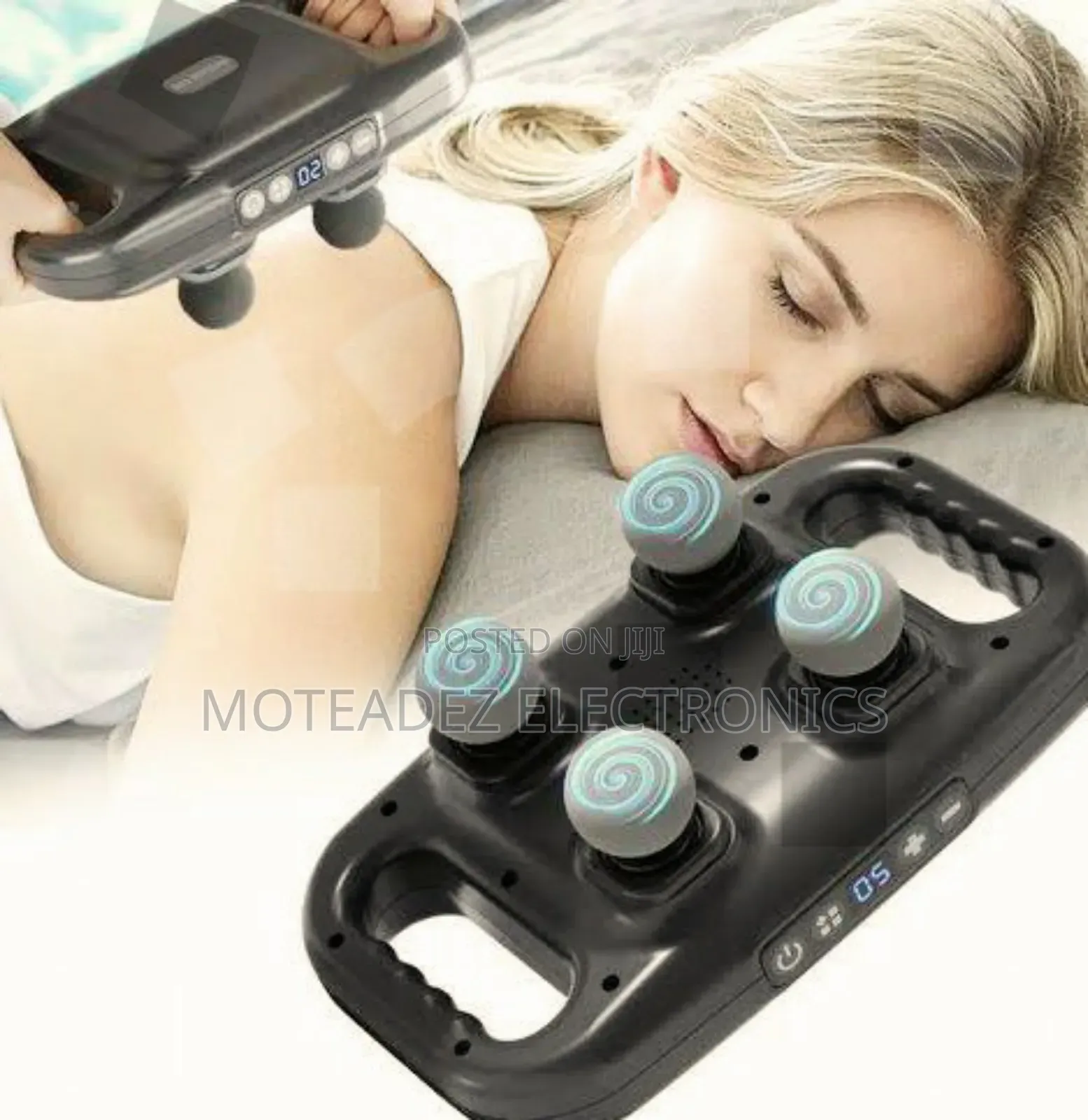 Blueidea Strong Power 4 Head Deep Muscle Relief Massage Gun