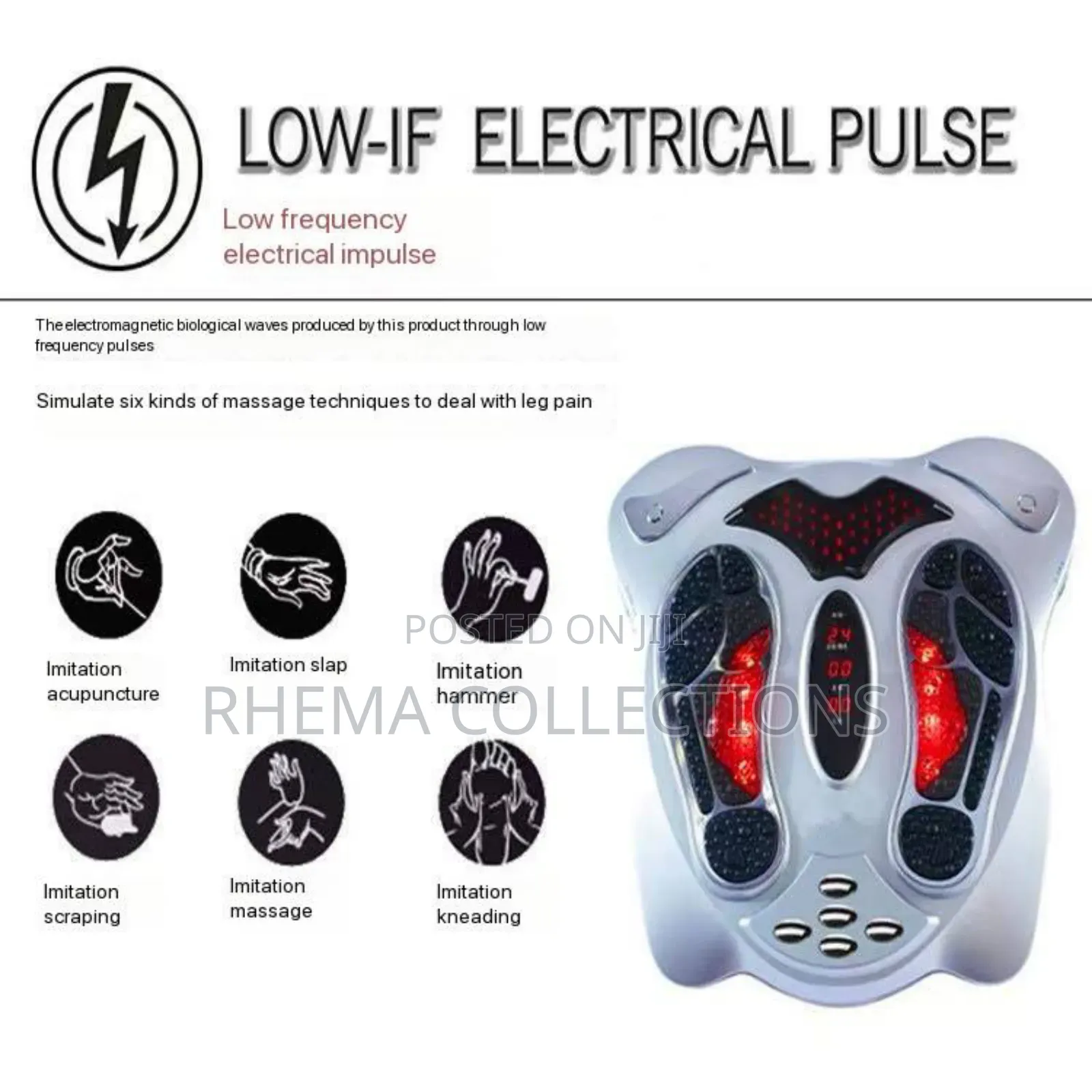 Electromagnetic Foot Massager Wave Pulse Circulation Massage