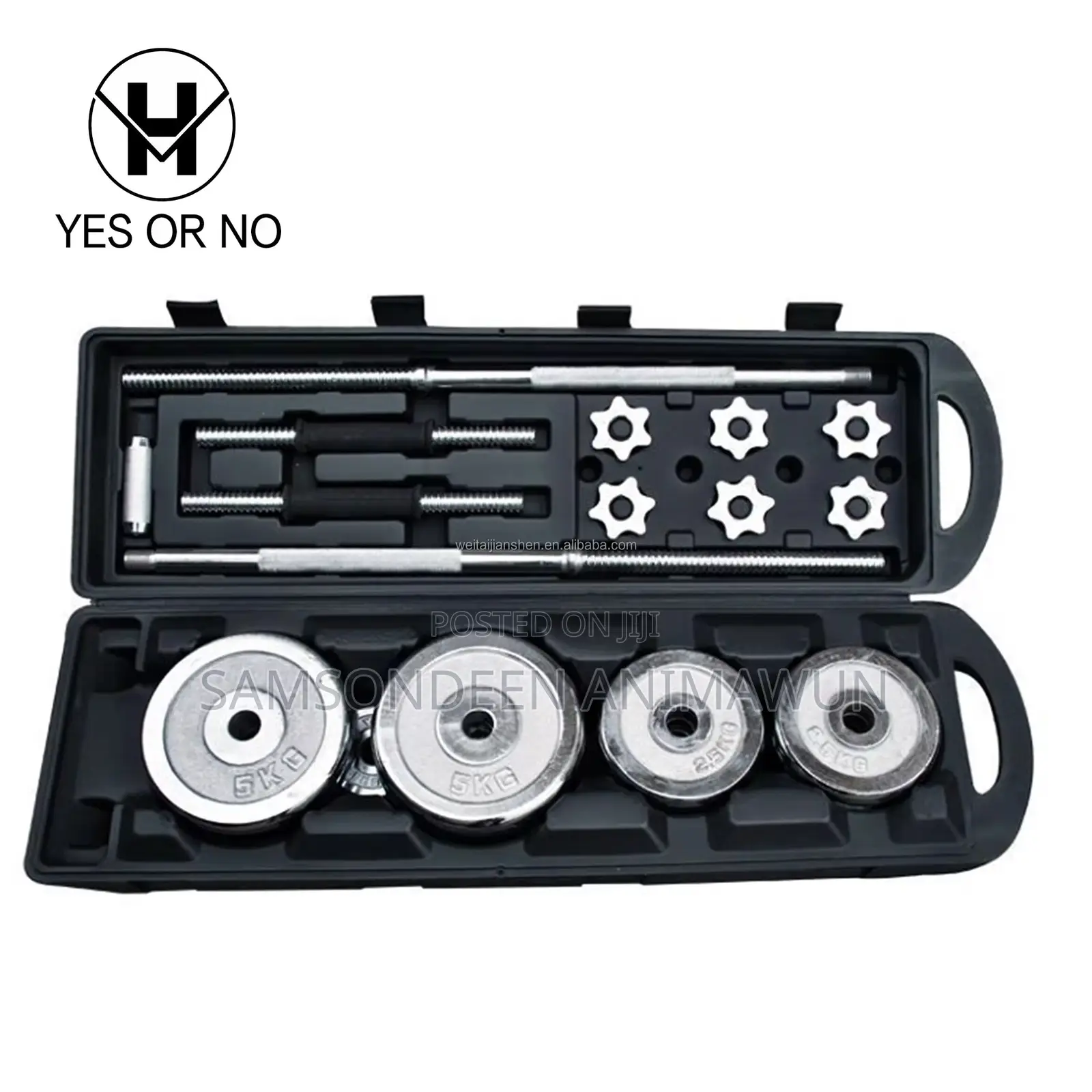 Adjustable 50kg Dumbell Set