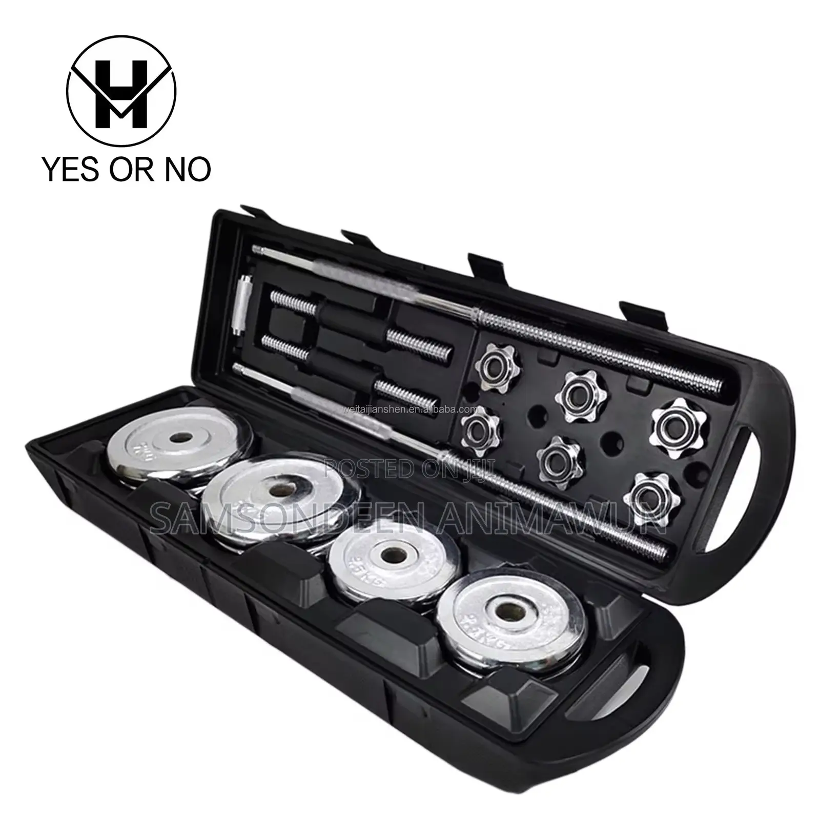 Adjustable 50kg Dumbell Set