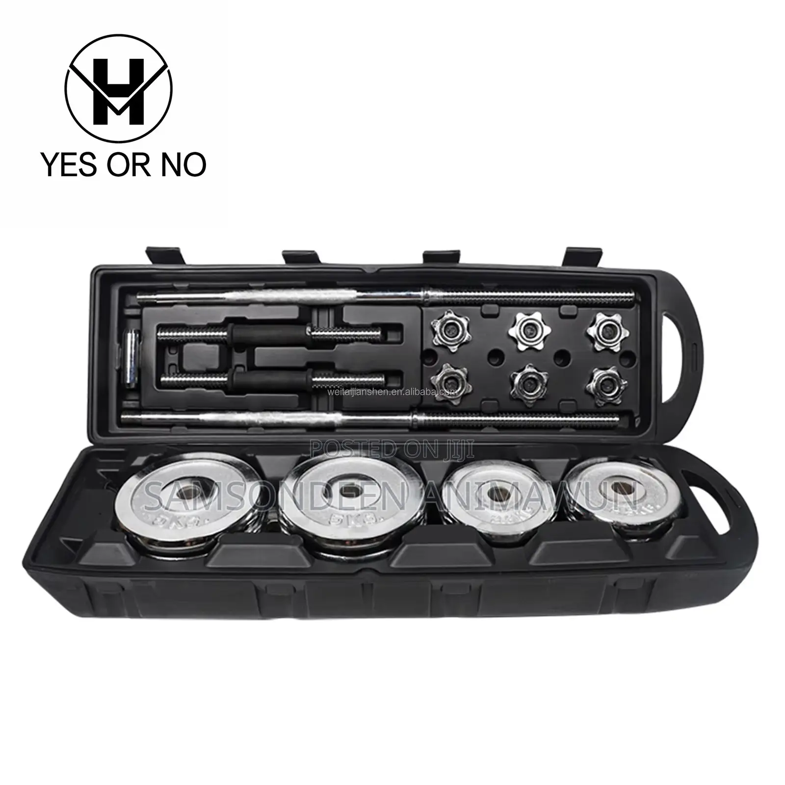 Adjustable 50kg Dumbell Set