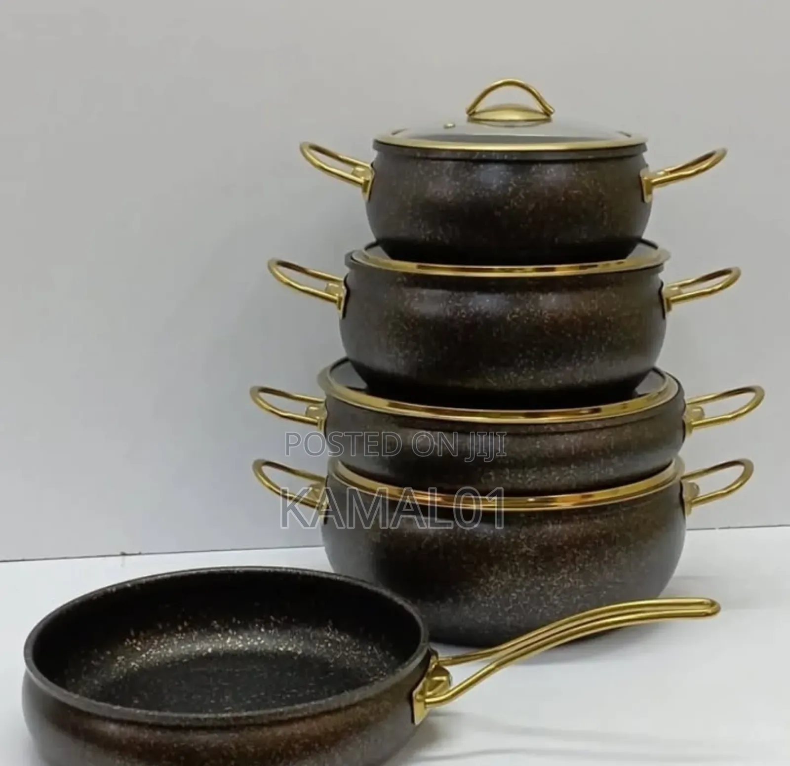 Press Aluminium Cookware Sets Granite Coating High Quality