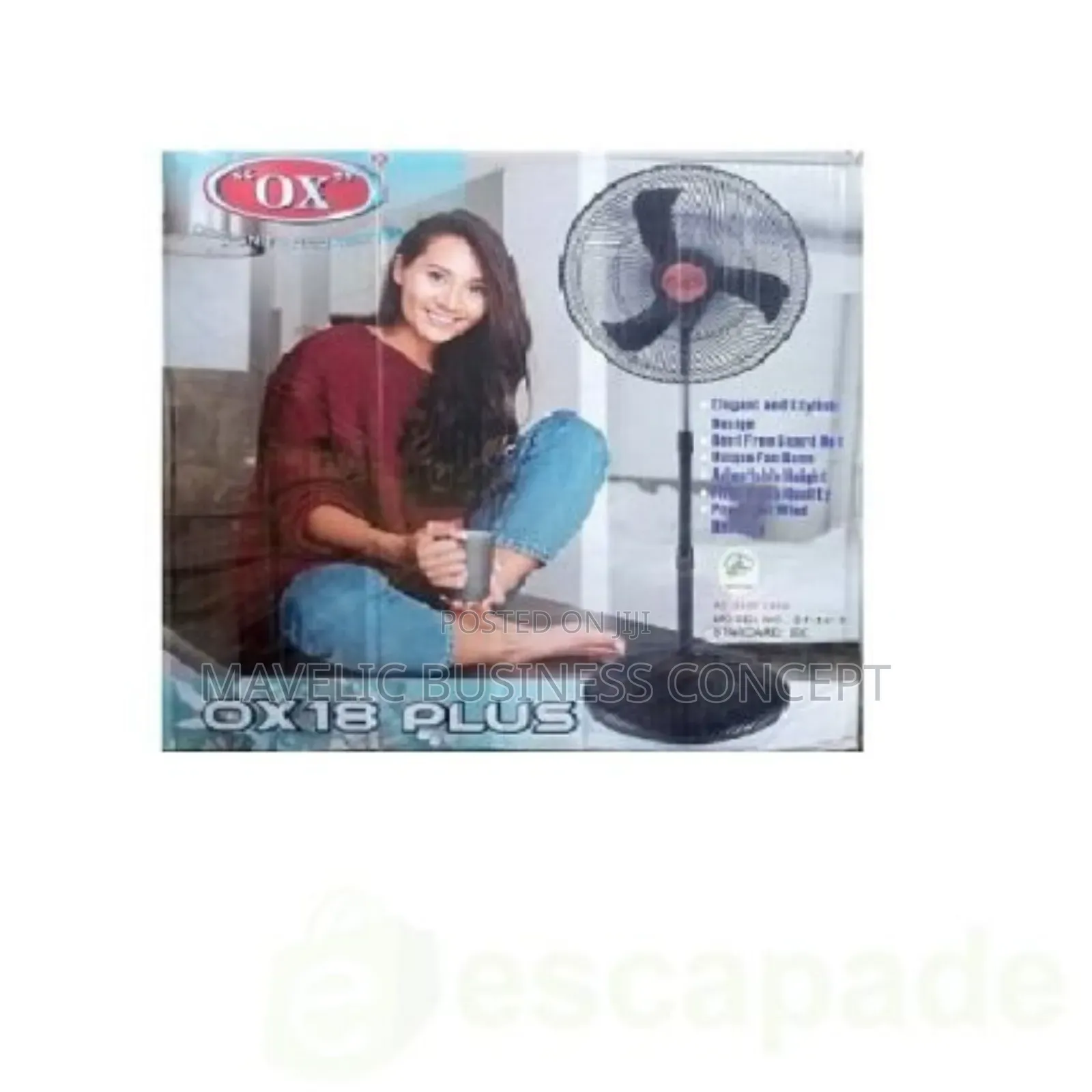 Ox Plus Standing Fan 18"