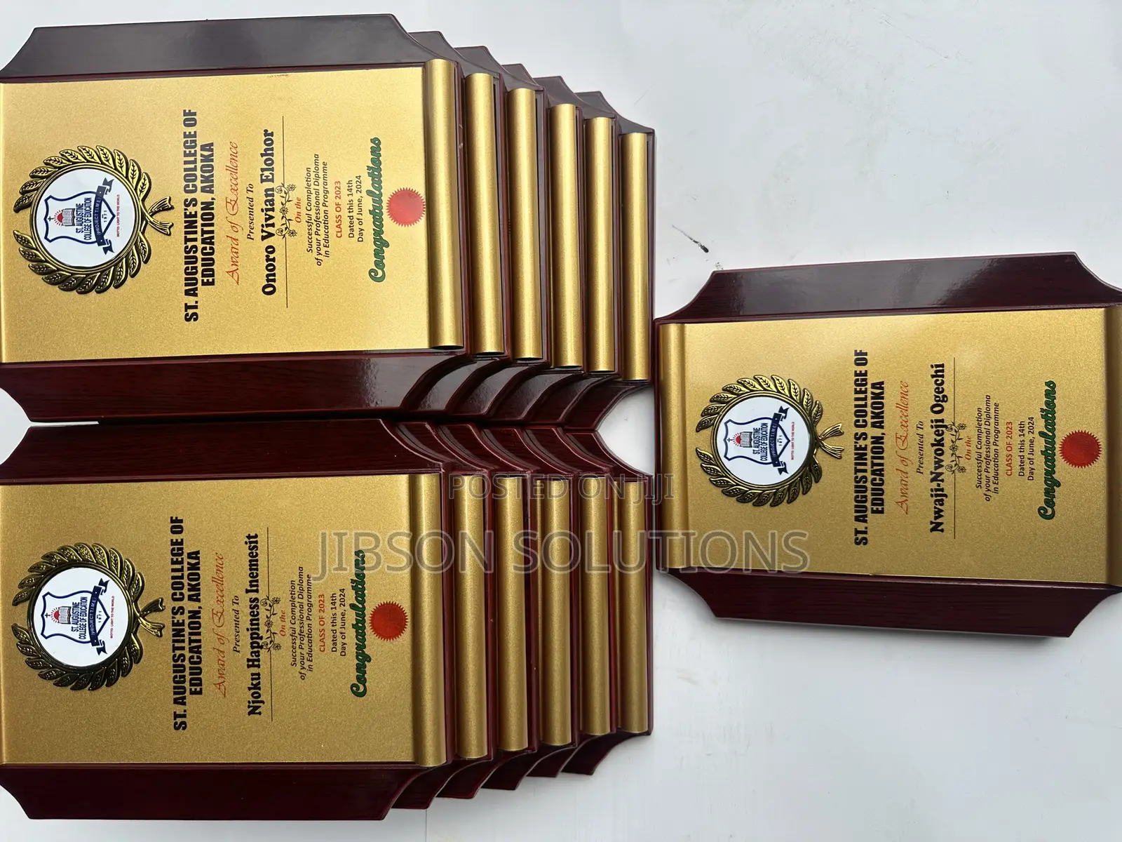 Plaque Award