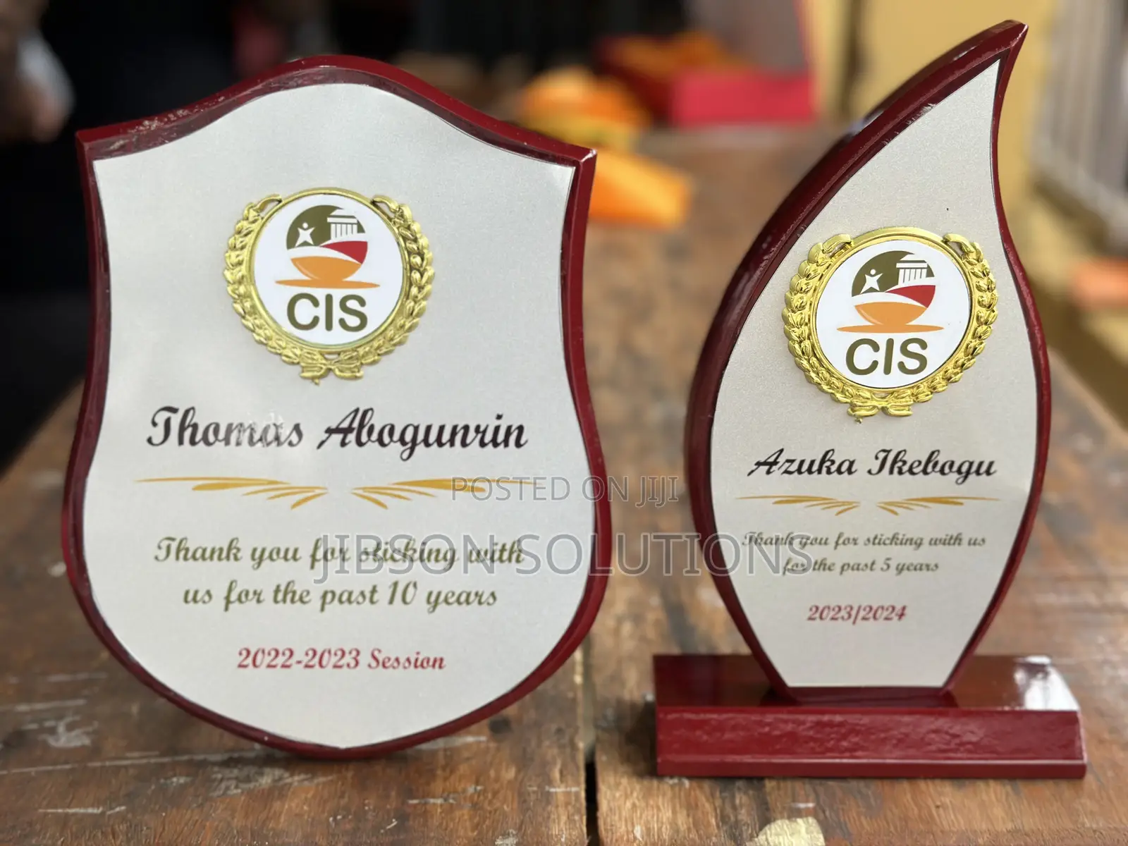 Branded Customized Wooden Plaque Award