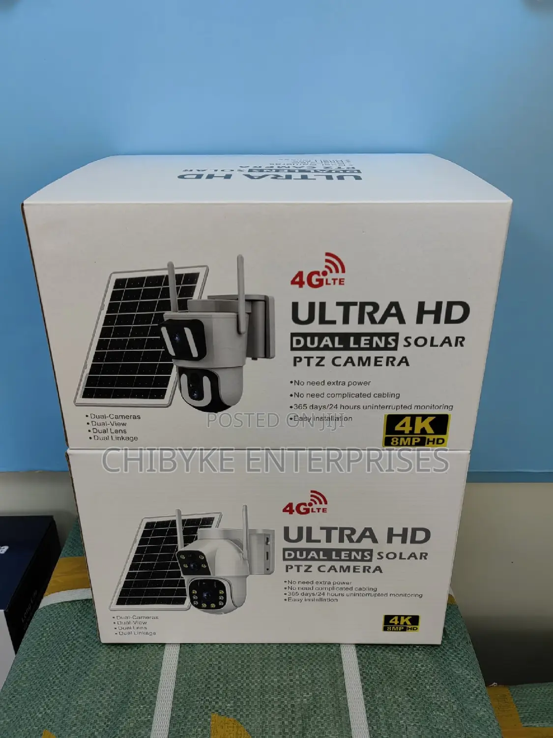 Ultra Hd Dual Lens Solar PTZ Camera Ubox App