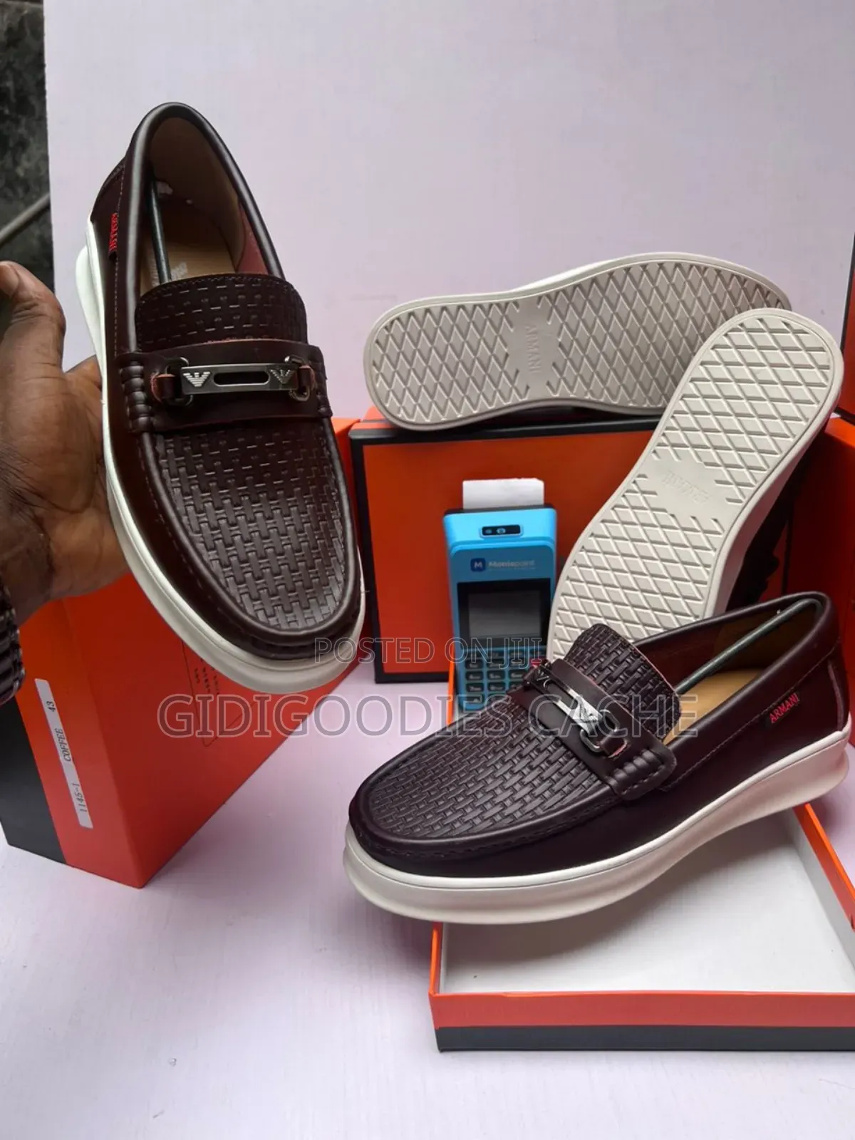 Armani Loafers Black/Brown