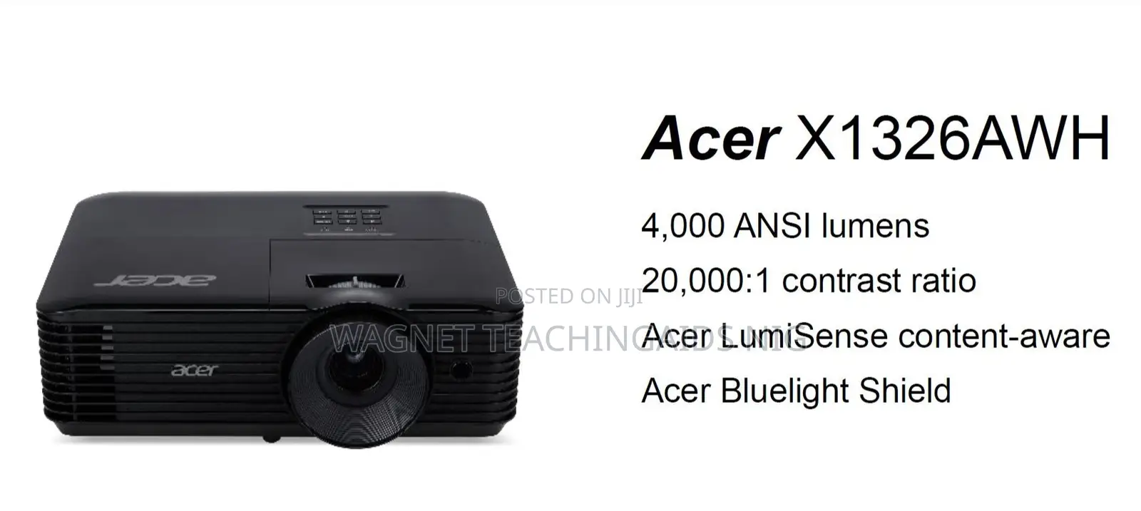 Acer X1326awh, 4000 Lumens Wxga Projectors