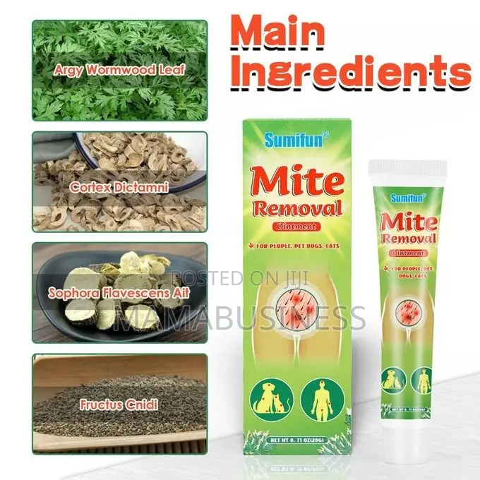 Sumifun Mite Removal Ointment For People, Pet Dog Cat-20g
