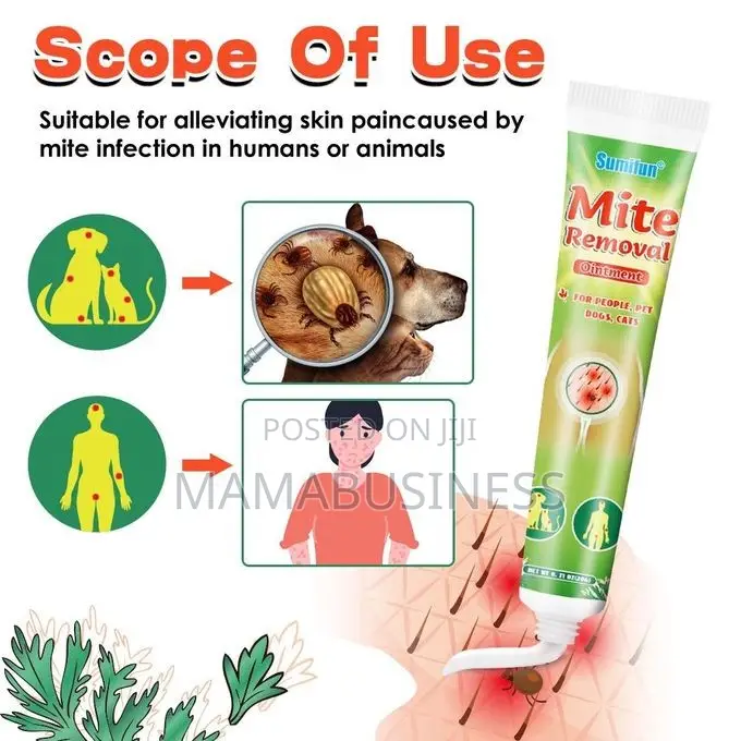 Sumifun Mite Removal Ointment For People, Pet Dog Cat-20g