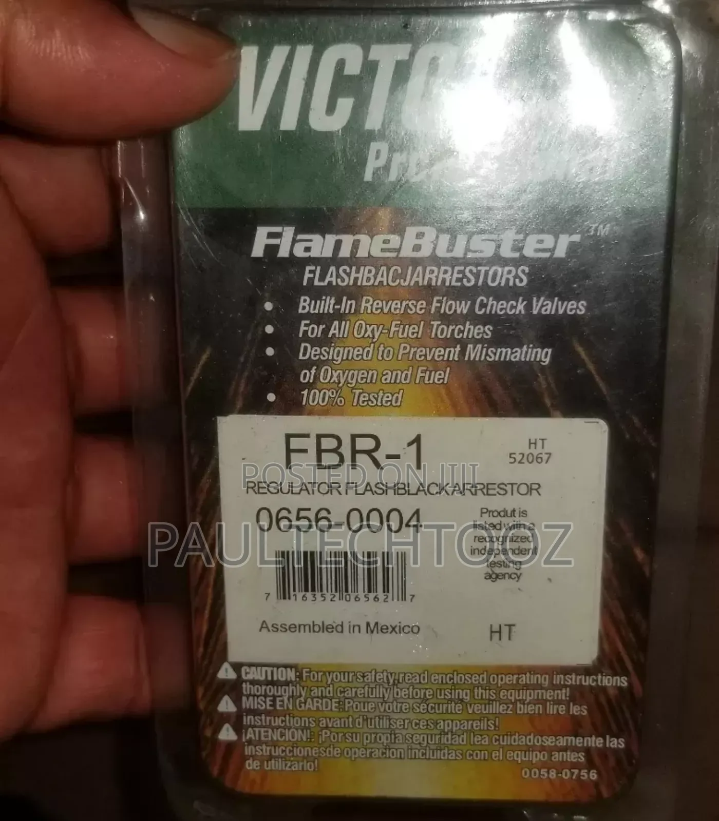 Flash Back Arrestor