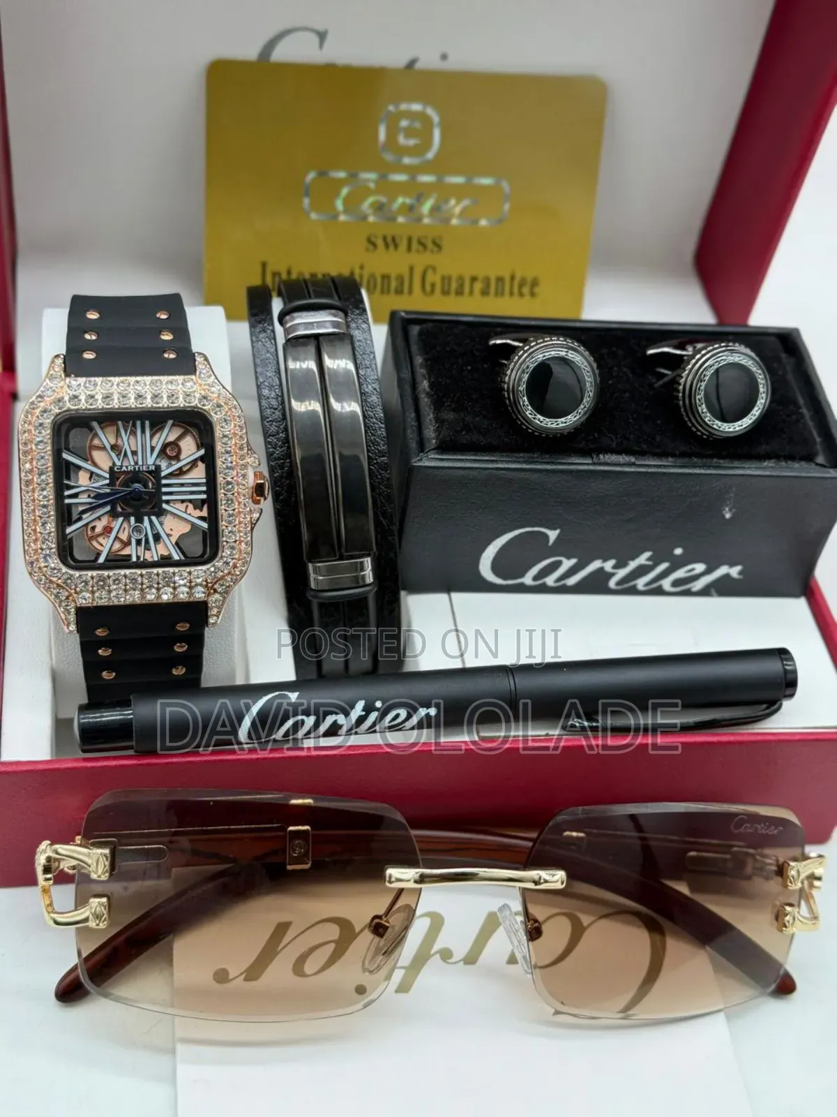 Exclusive Cartier Leather Masculine Set
