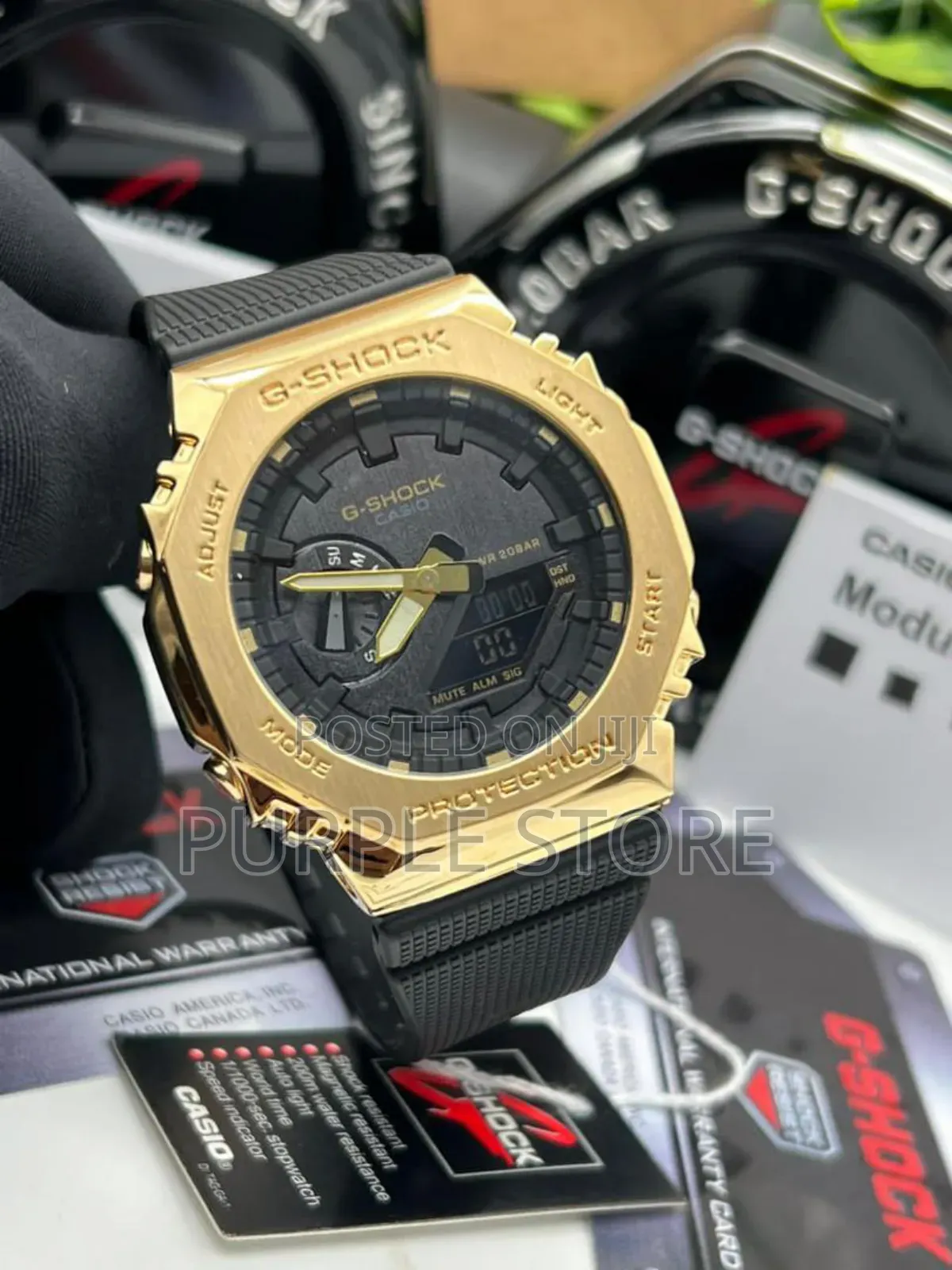 Gshock Ga 2100 Metal Black Strap