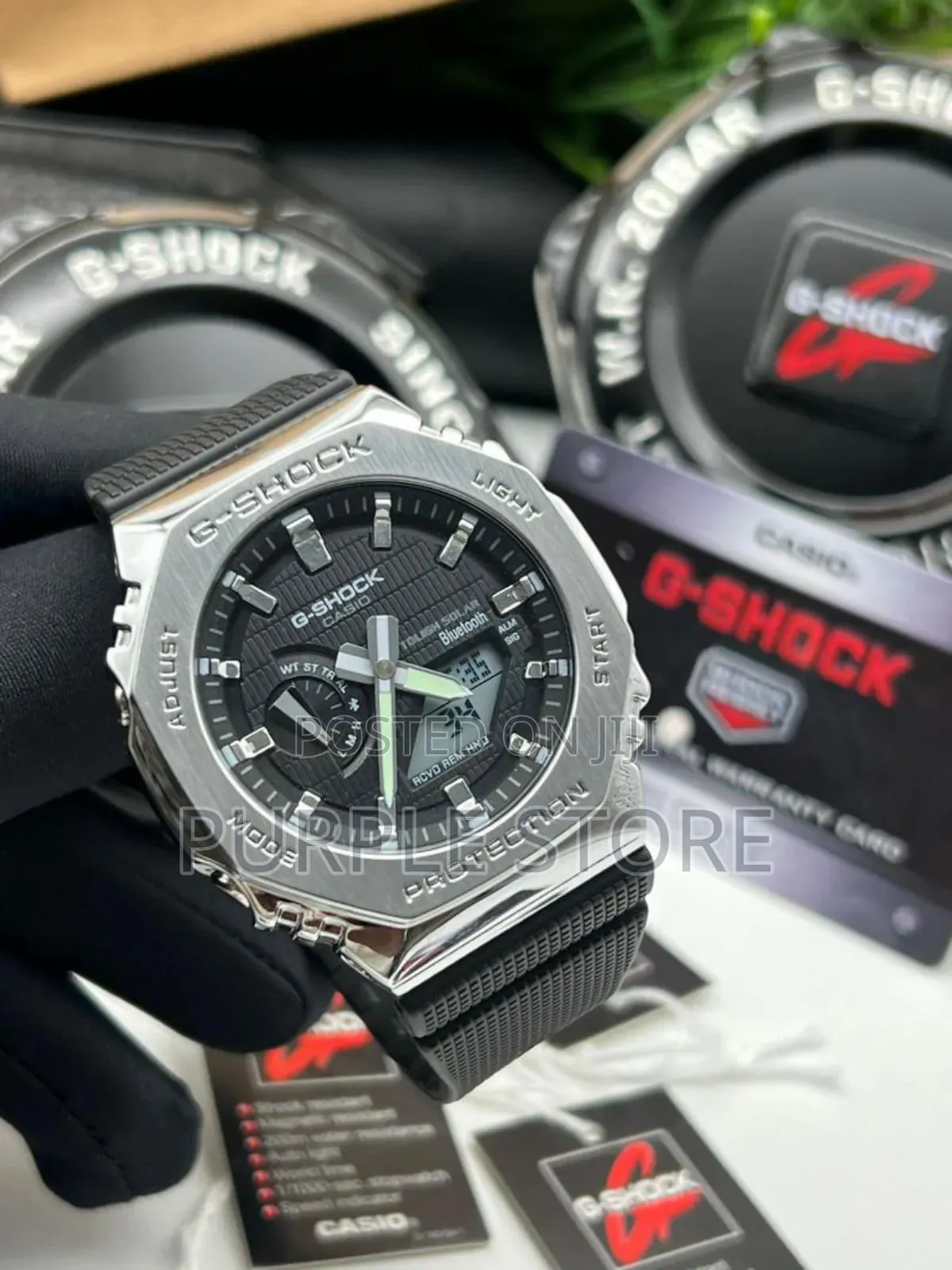 Gshock Ga 2100 Metal Black Strap