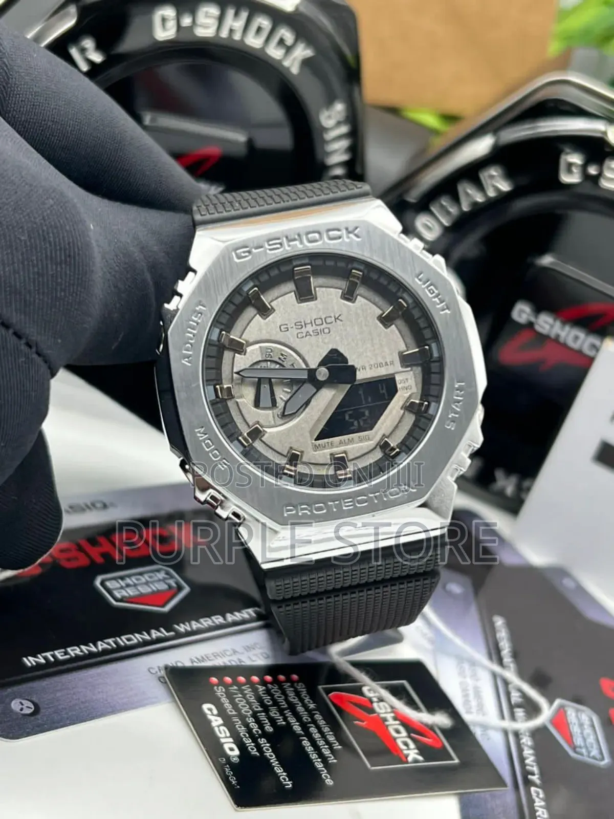 Gshock Ga 2100 Metal Black Strap