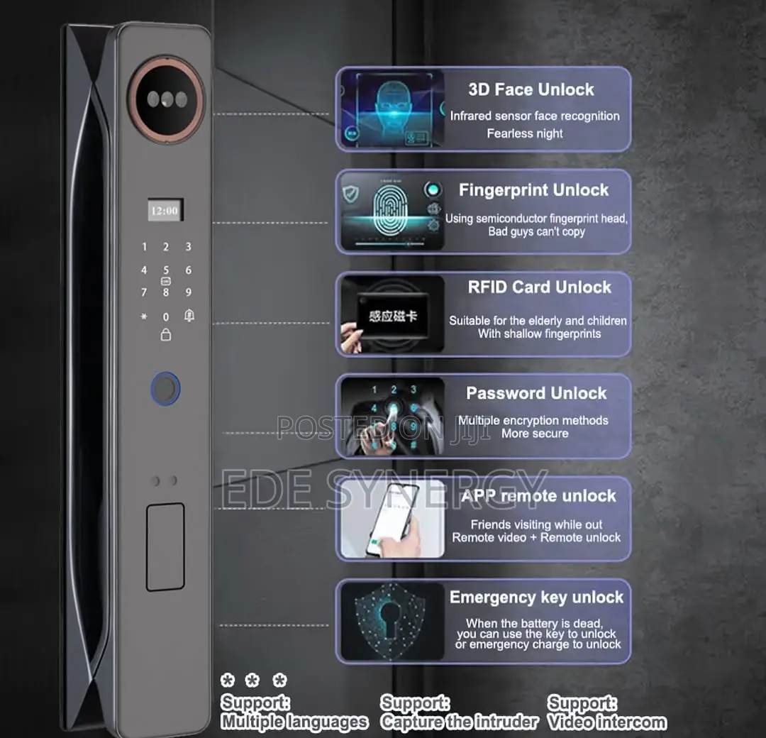 Smart Digital Advanced Security Features Smartlock