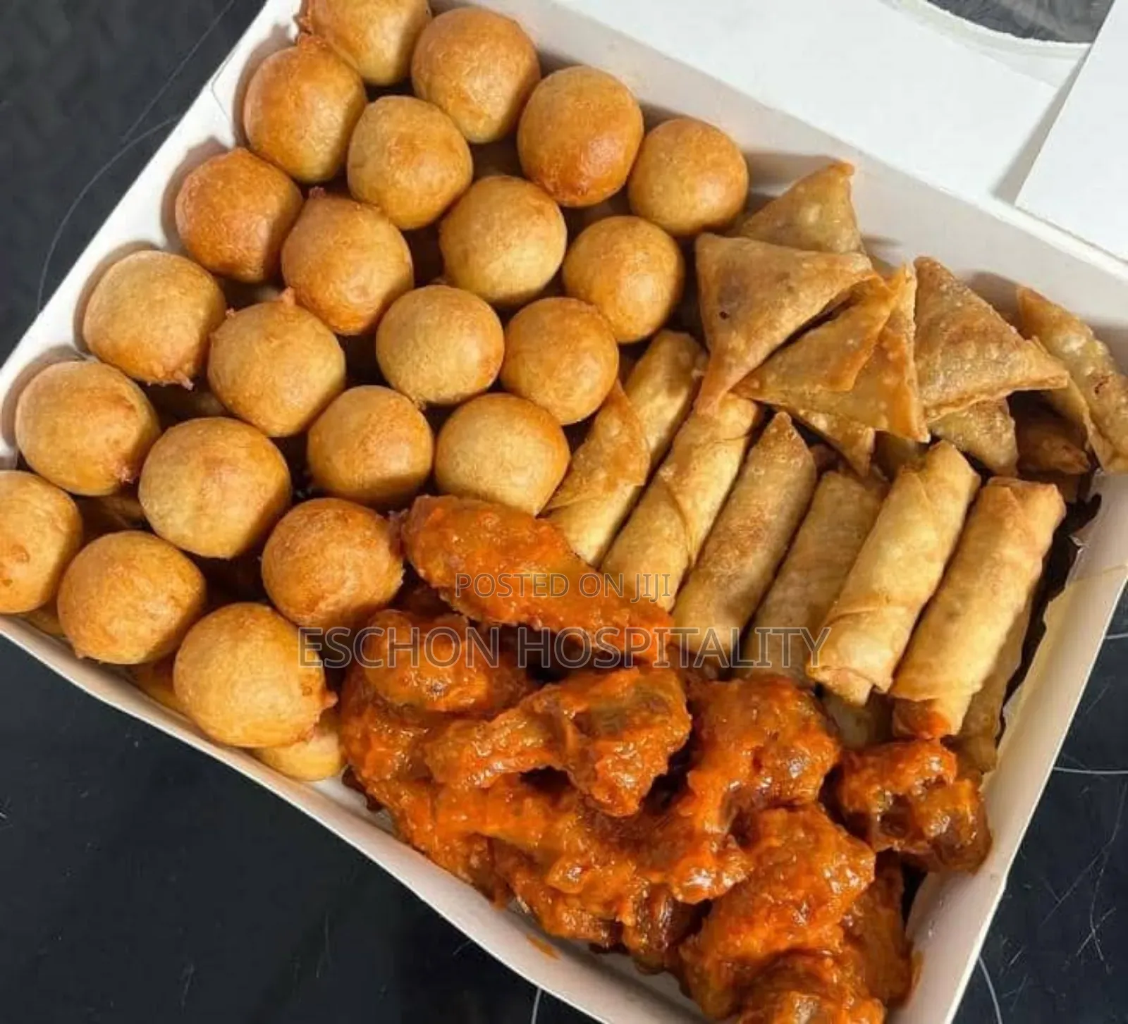 Customized Food Trays; Small Chops Boxes;Waffles Pancakes