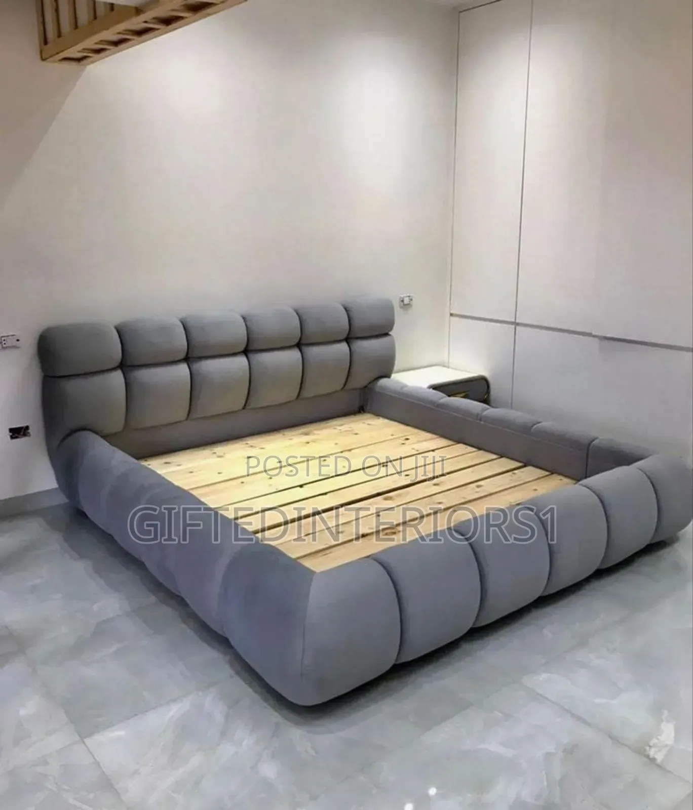 6 By 6 Padded Bubbles Bedframe