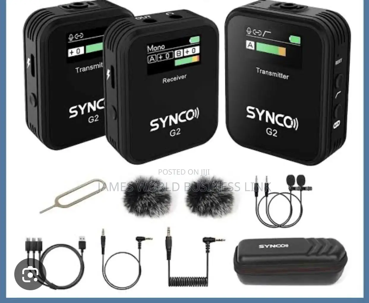 Synco G2 Daul Wireless Lapel Microphone for Phone Camera