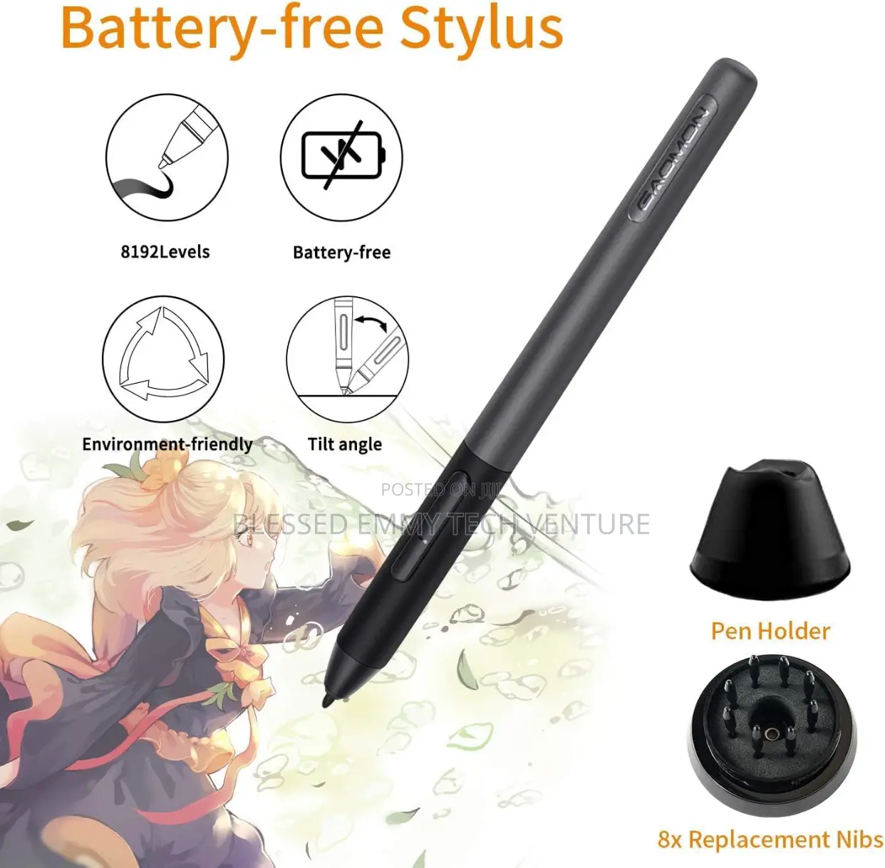 GAOMON PD1161 Drawing Tablet .Battery-Free Styl