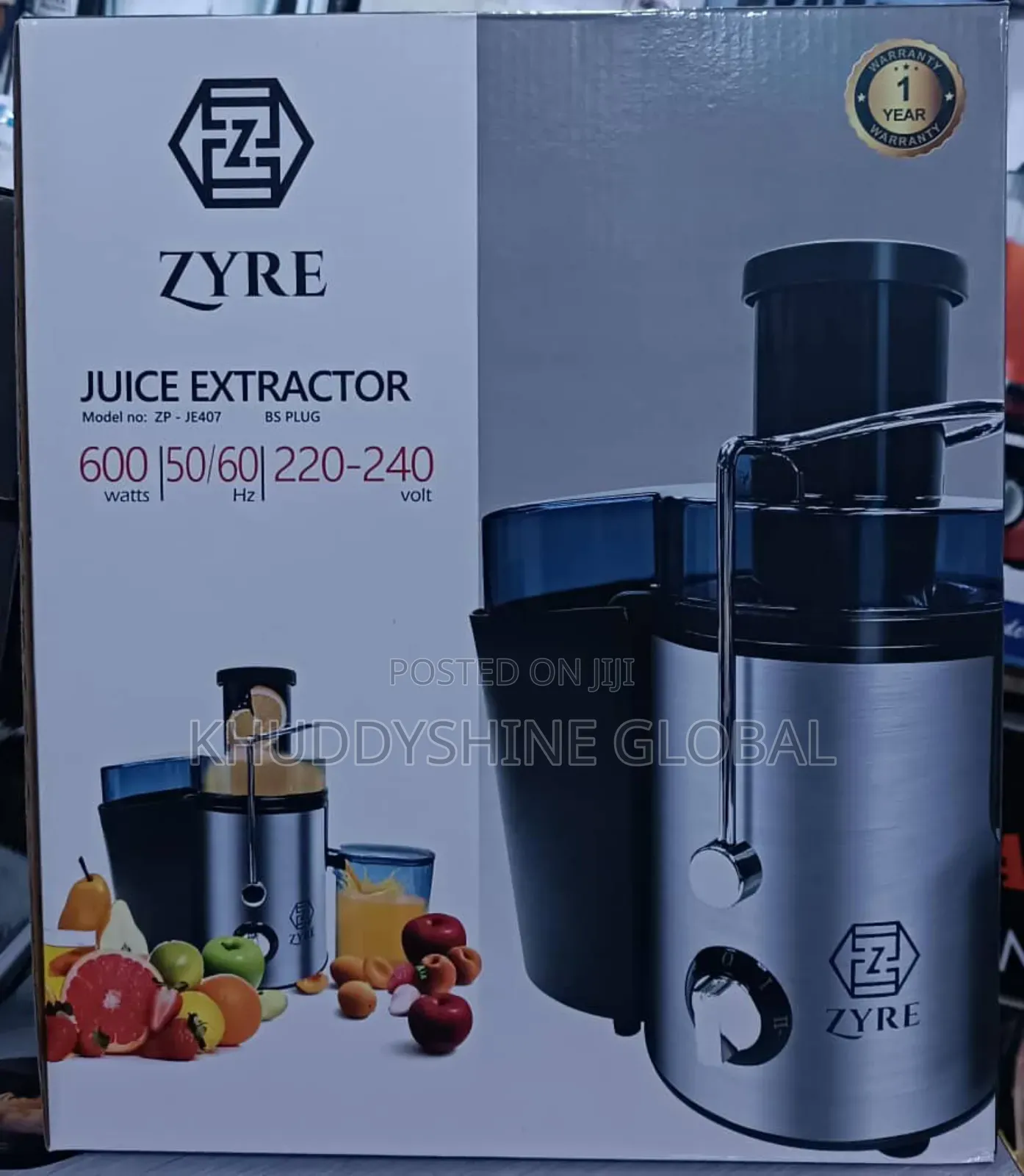 Zyre Juice Extractor 600W